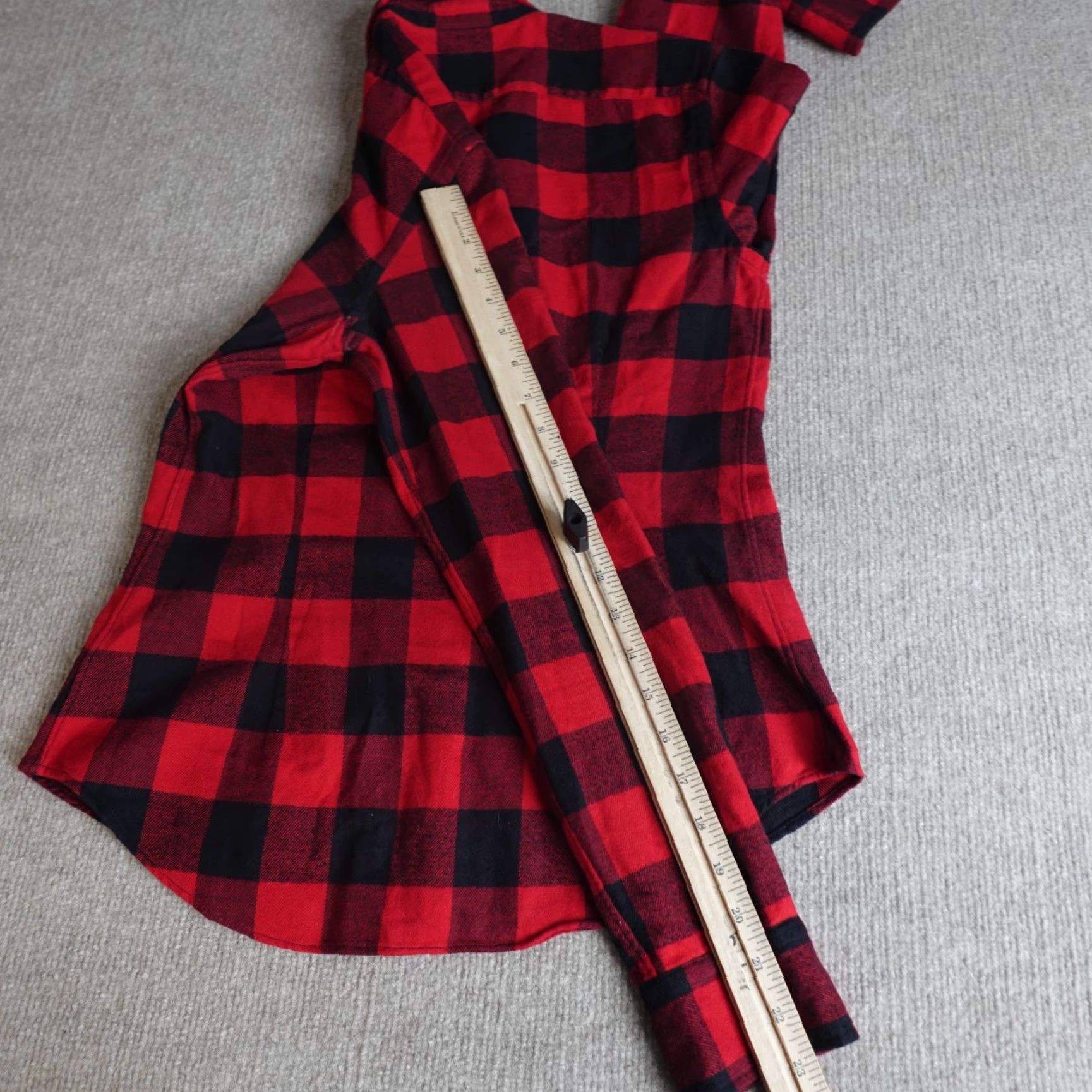 Ralph Lauren Ralph Lauren Womens Shirt 4 Buffalo Plaid Black Red Ruffle Front Flannel Size S / US 4 / IT 40 - 3 Thumbnail