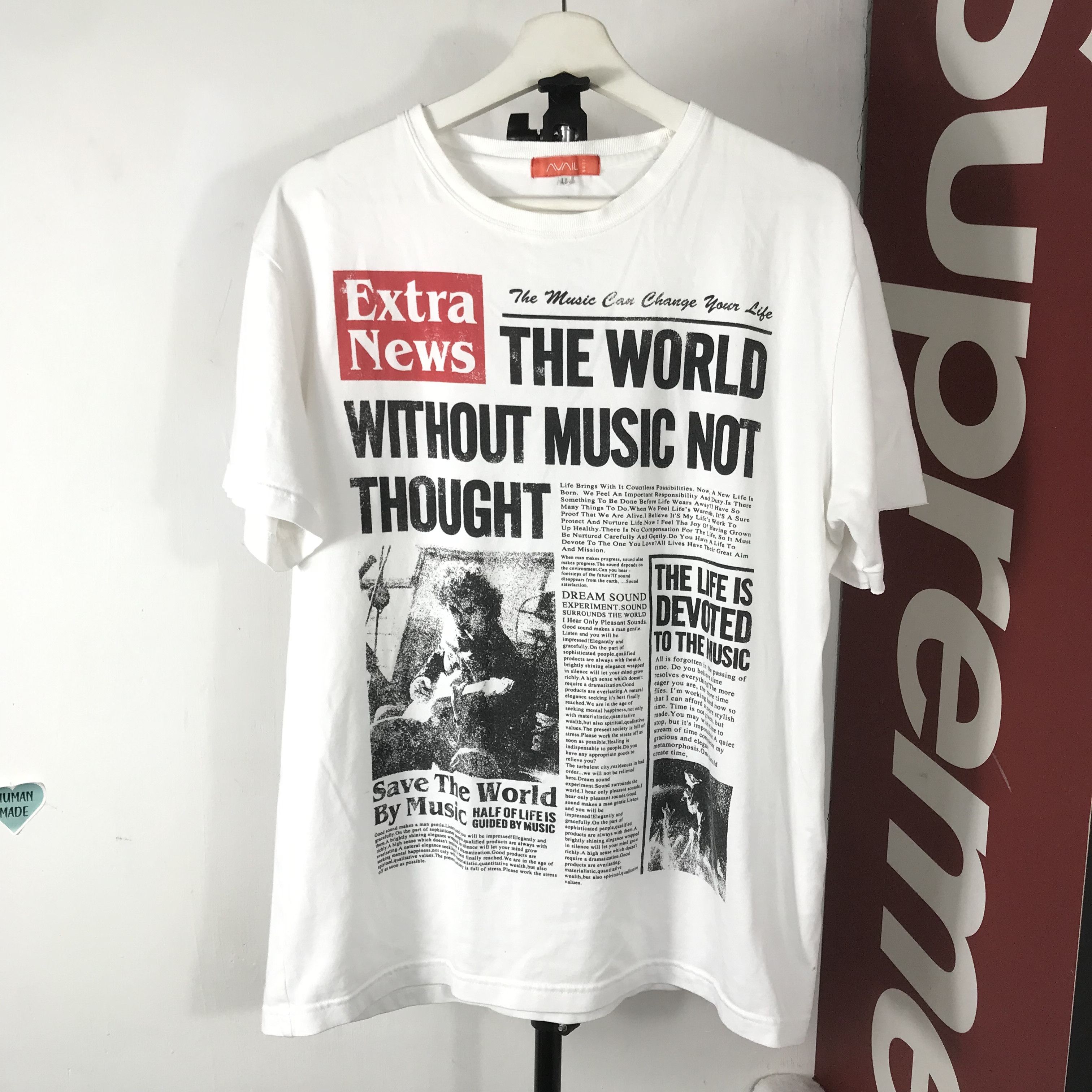 Vintage 90s Jethro NME record band Tull Newspaper All Over Print Tee Size US L / EU 52-54 / 3 - 1 Thumbnail