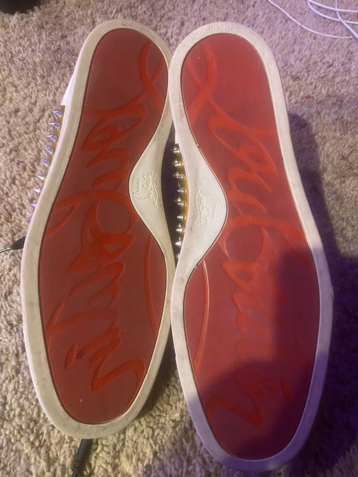 Christian Louboutin louboutin high top spiked sneakers Size US 11 / EU 44 - 3 Thumbnail