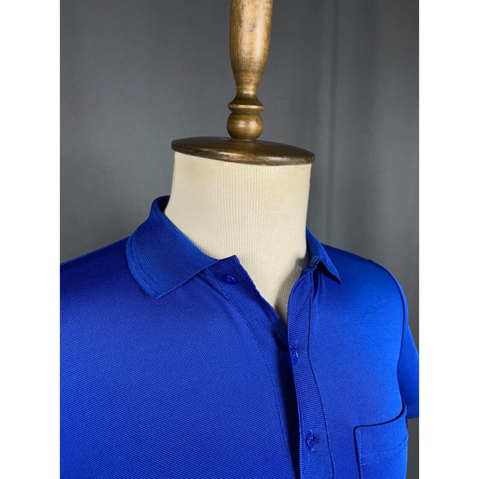 Alexander McQueen MINT! Alexander McQueen Small Logo Men's Blue Polo T-Shirt S Size US XS / EU 42 / 0 - 6 Thumbnail