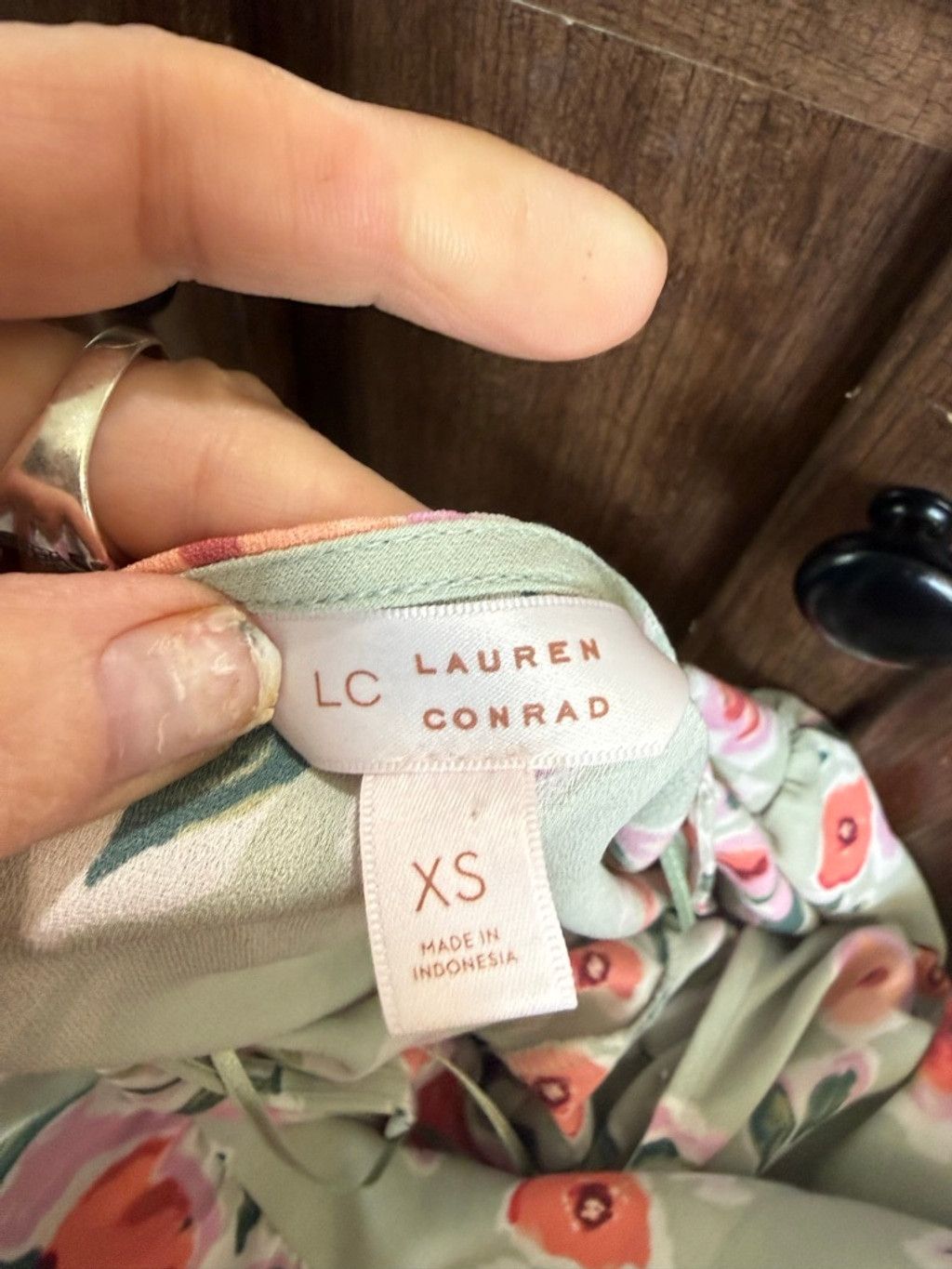 Lauren Conrad Women's LC Lauren Conrad Green Floral Wrap Dress XS Size XS / US 0-2 / IT 36-38 - 6 Thumbnail