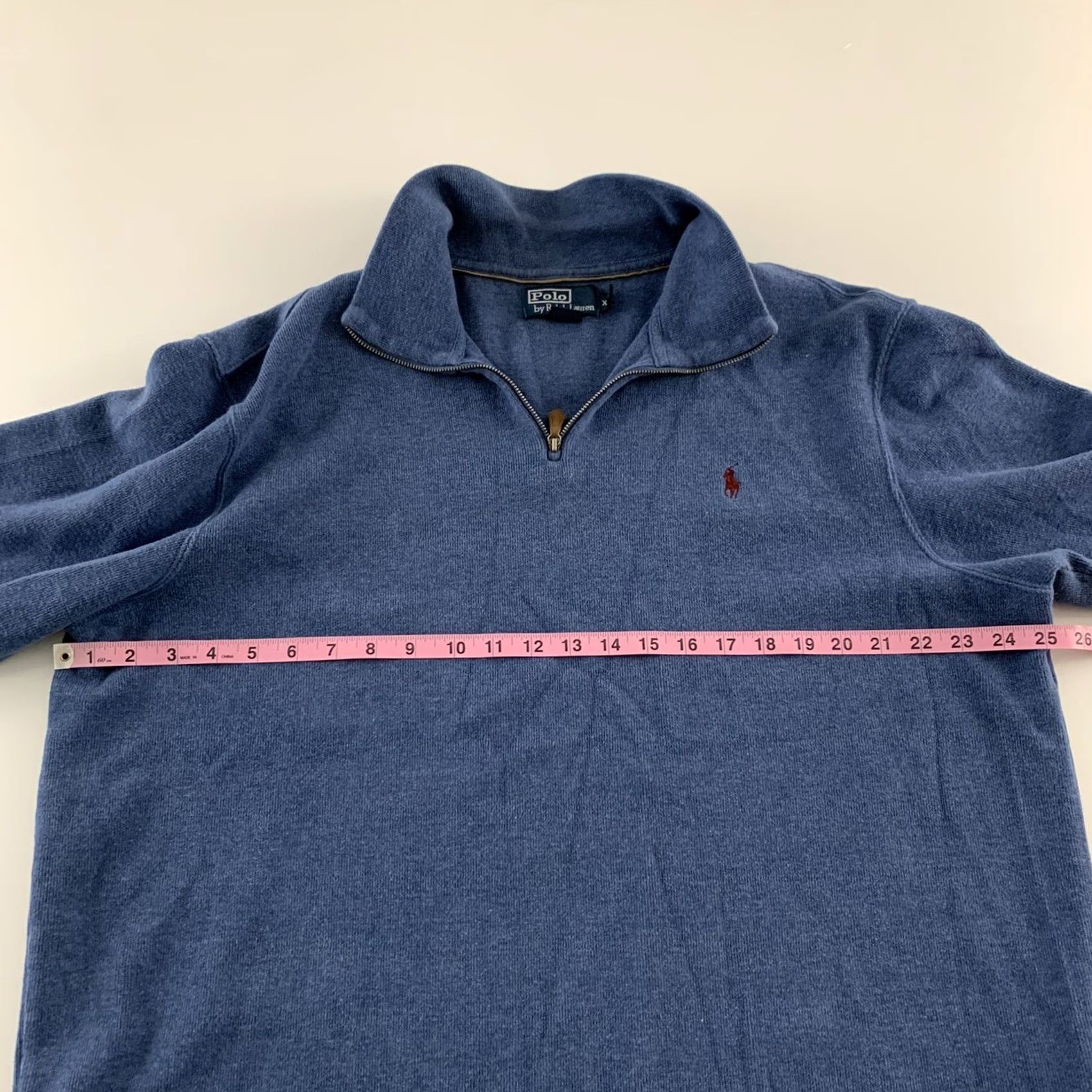 Polo Ralph Lauren Polo Ralph Lauren Long Sleeve 1/4 Zip Pullover Sweater Men's 2XL Blue Size US XXL / EU 58 / 5 - 5 Thumbnail