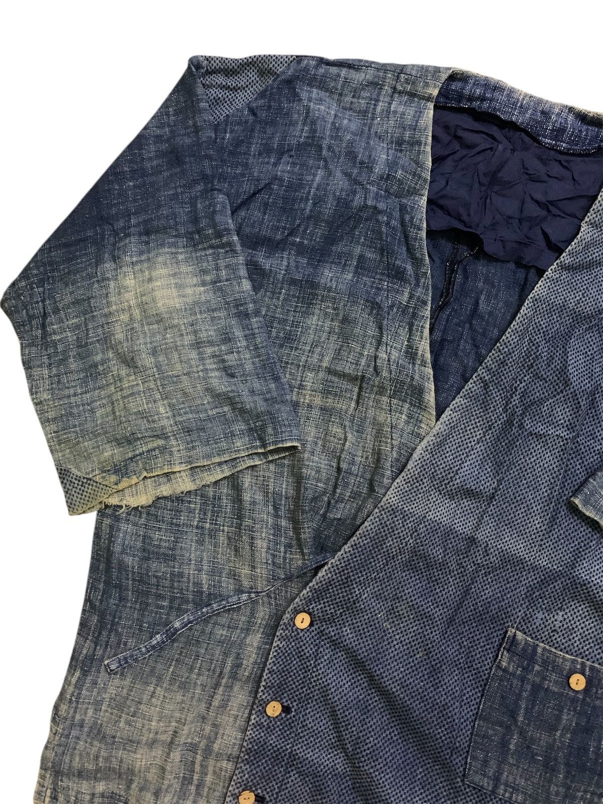 Indigo 💥Vintage Japanese Indigo Patchwork Kimono Size US XL / EU 56 / 4 - 5 Thumbnail