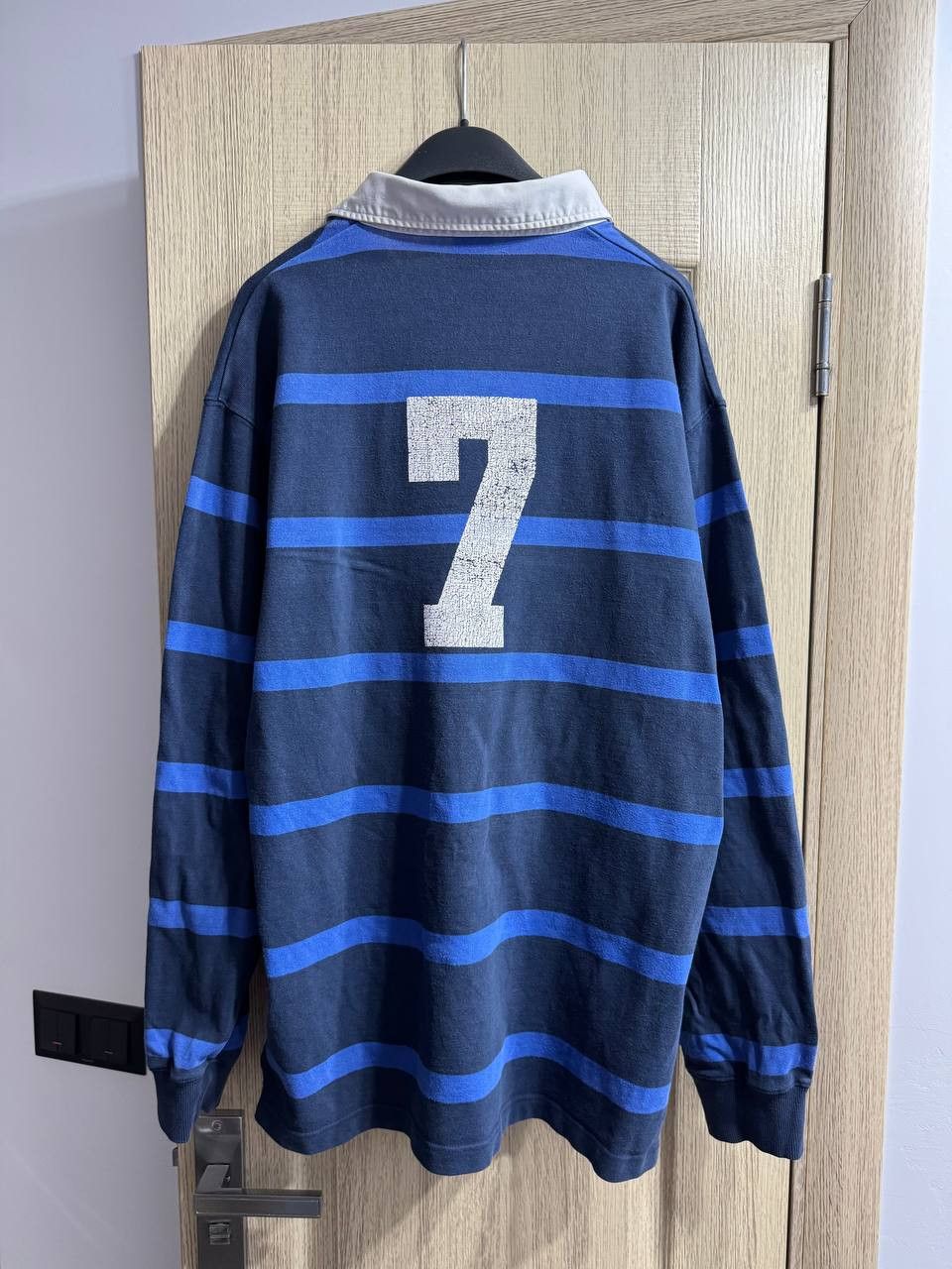 Nike Vintage Nike Athletic Drill Rugby Shirt Long Sleeve Size US XL / EU 56 / 4 - 2 Thumbnail