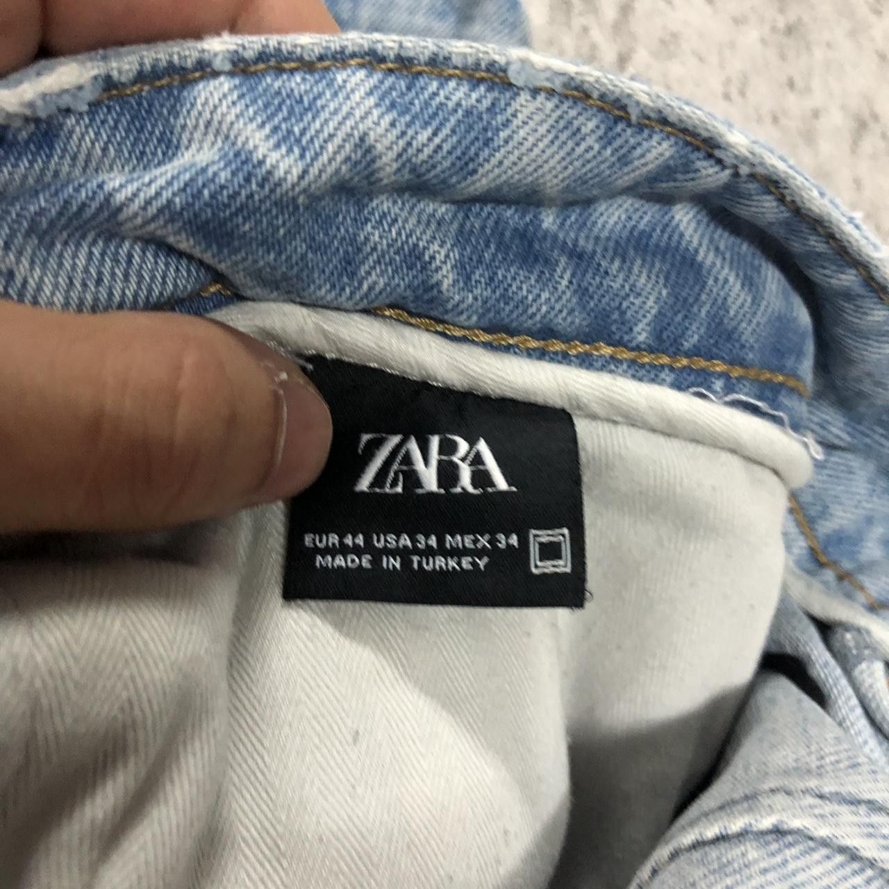 Zara Blue Zara straight leg jeans #straightlegjeans Size 42" / US 20 - 3 Thumbnail