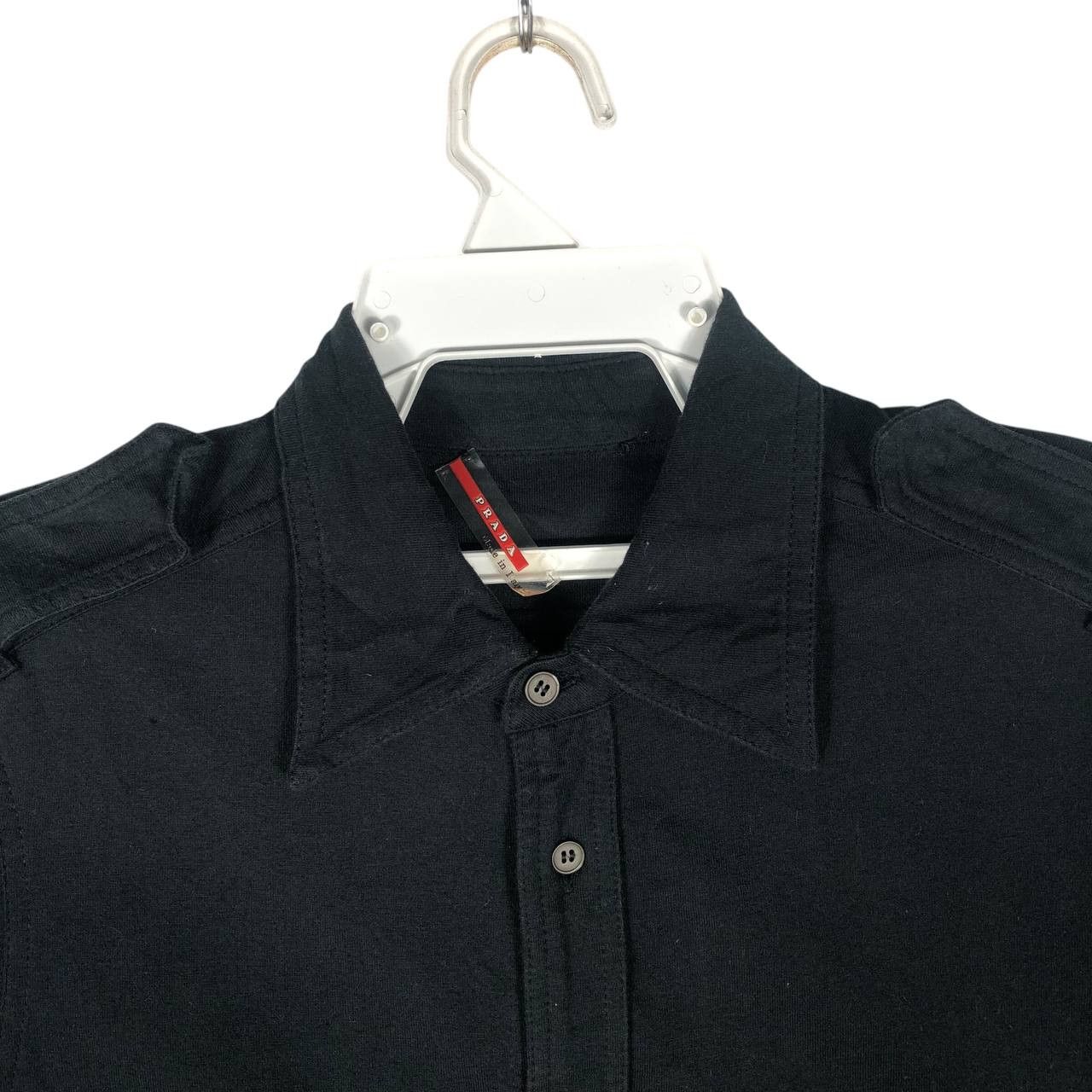 Prada Vintage Prada Button Up Collar T-Shirt Size US S / EU 44-46 / 1 - 2 Thumbnail