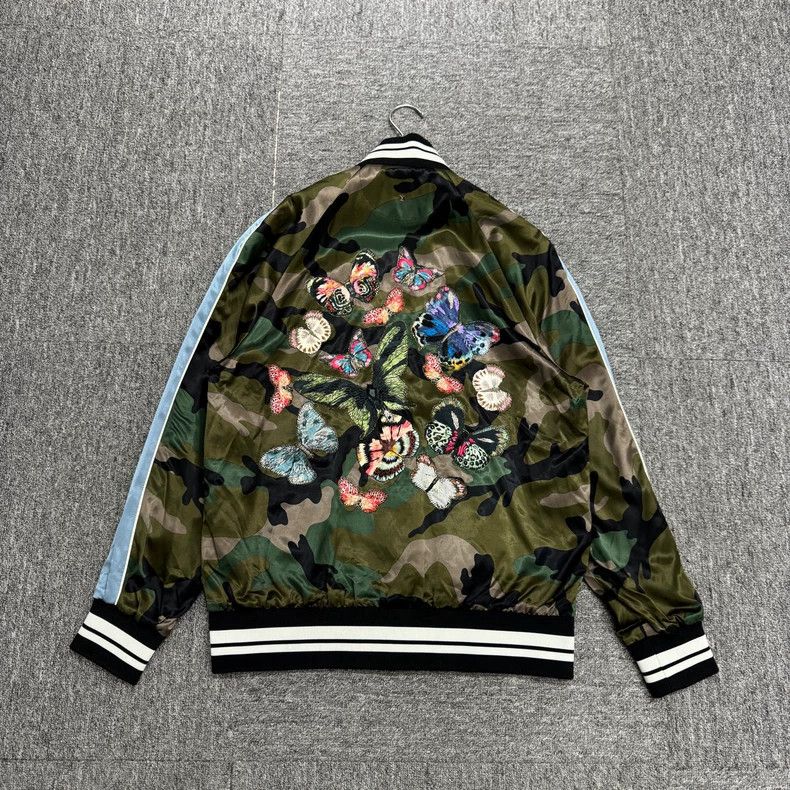 Valentino Valentino Embroidered butterfly camouflage jacket Size M / US 6-8 / IT 42-44 - 5 Thumbnail