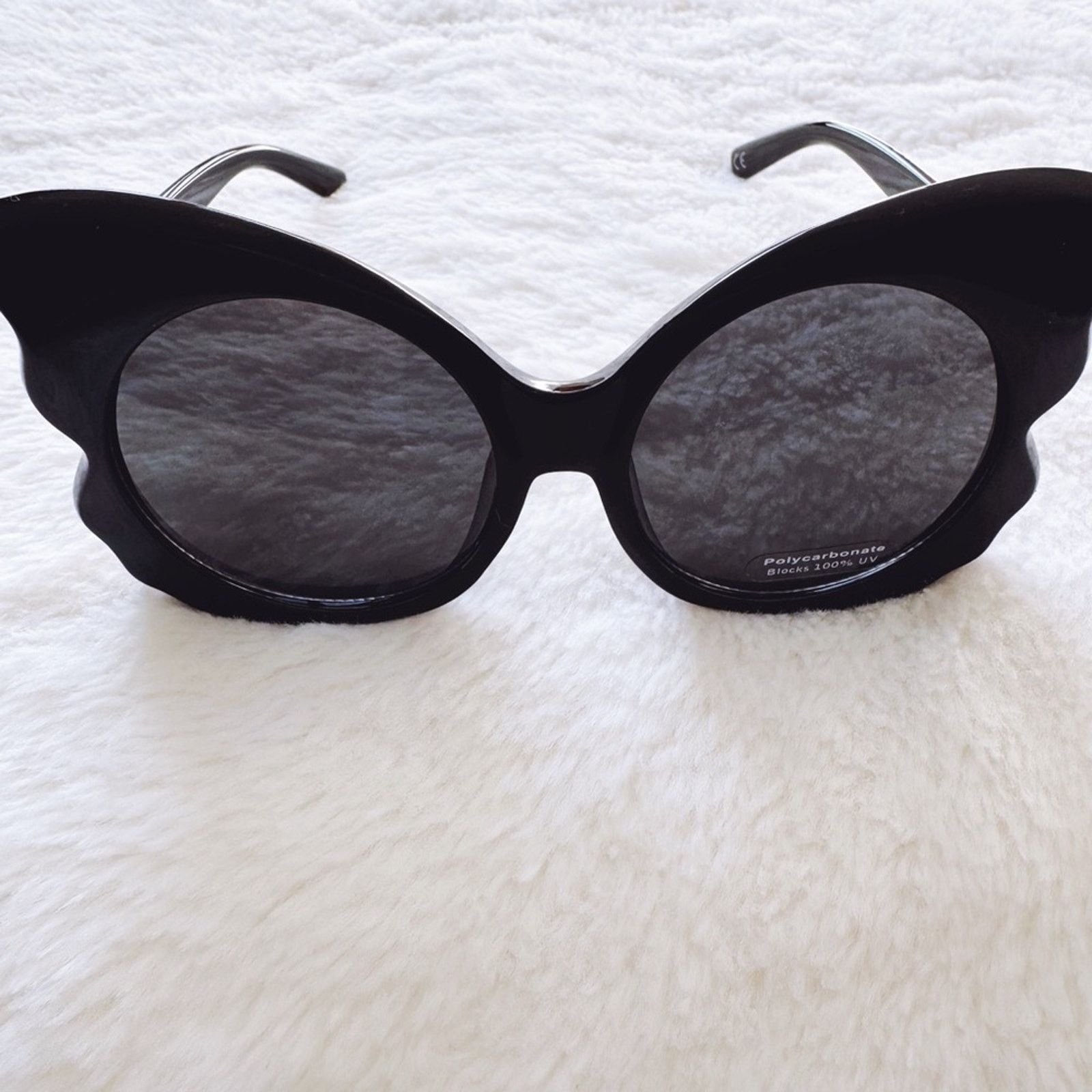Other Eliza Black Butterfly-shaped Sunglasses Size ONE SIZE - 3 Thumbnail