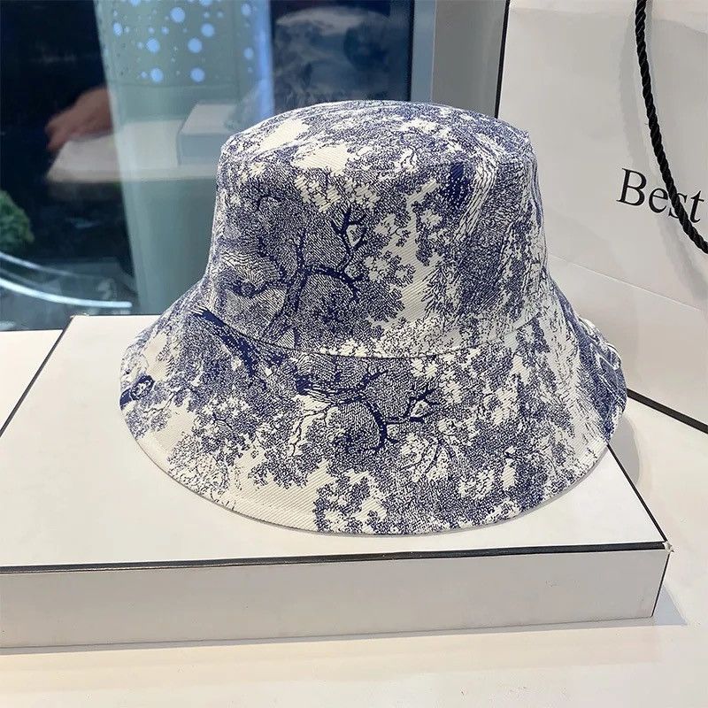 Designer × Japanese Brand Streetwear Summer Unisex Panama Bucket Hat Size ONE SIZE - 2 Thumbnail