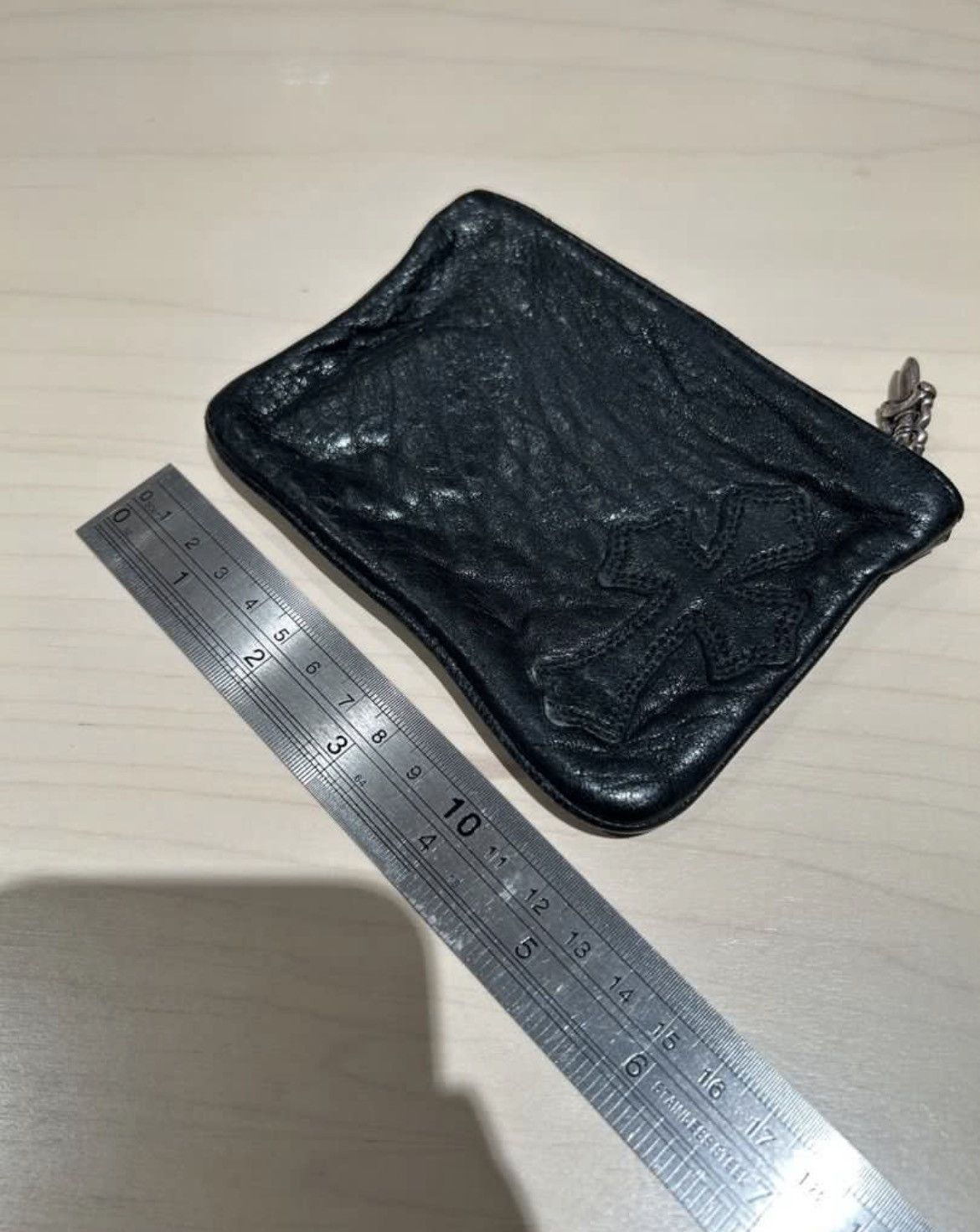 Chrome Hearts Vintage Chrome heart leather coin purse Size ONE SIZE - 6 Thumbnail