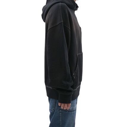 Amiri o1h1sh11225 Ma Outline Oversized Hoodie in Black Size US XL / EU 56 / 4 - 5 Thumbnail