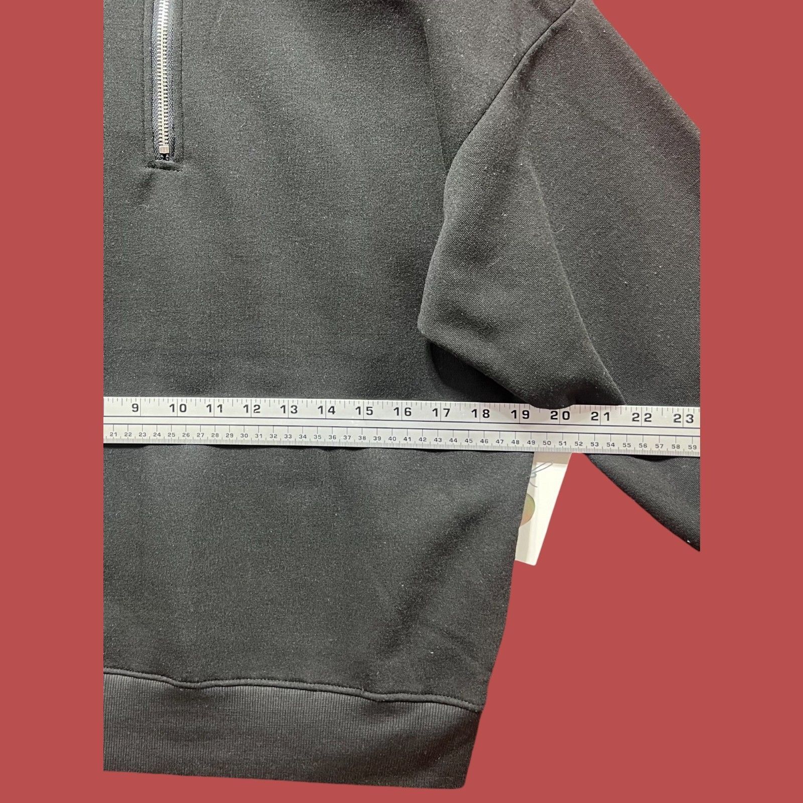 Other Love Streak - Unisex Long Sleeve Half Zip Sweatshirt - Black Size S / US 4 / IT 40 - 3 Thumbnail