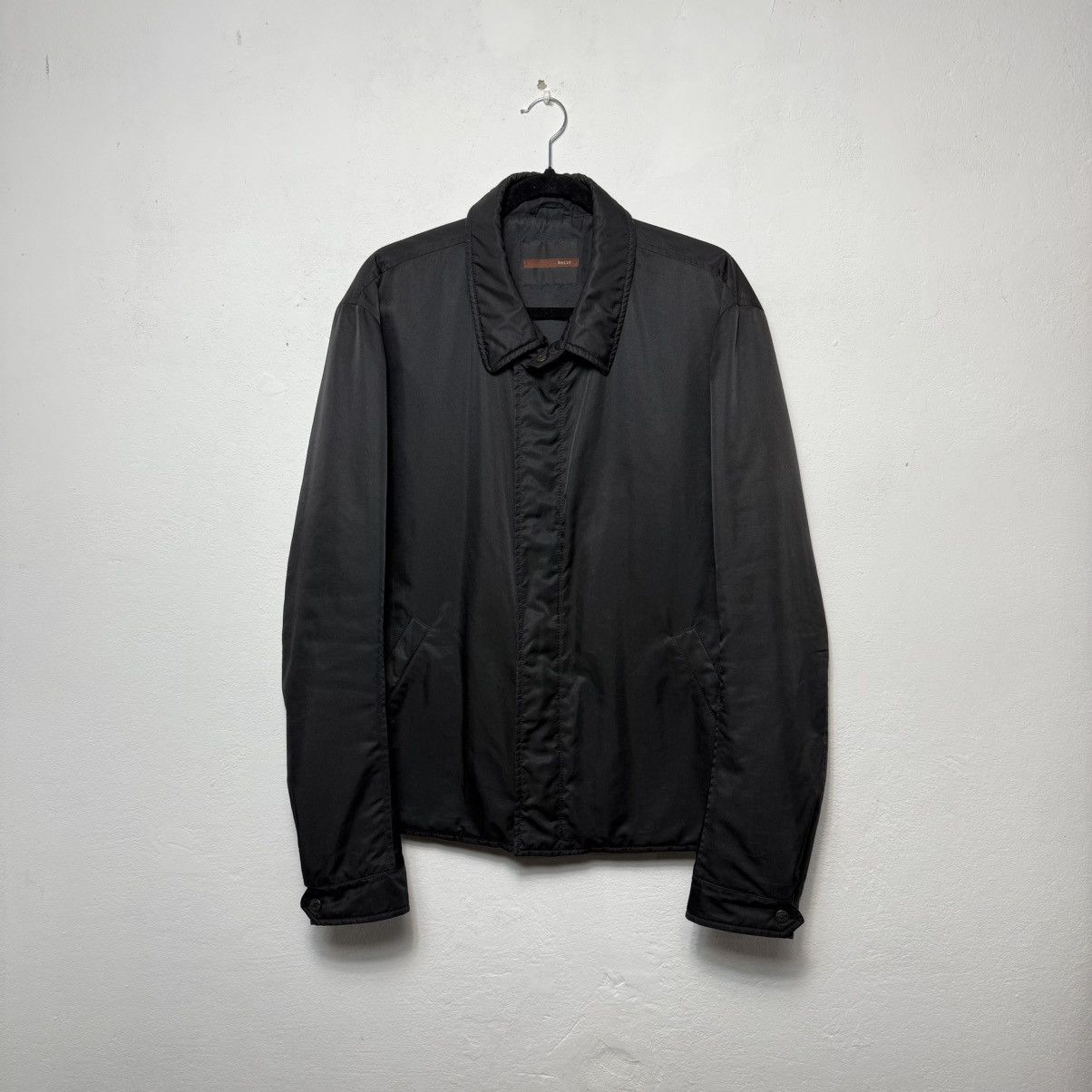Bally Bally Vintage Mens Black Bomber Size US M / EU 48-50 / 2 - 2 Thumbnail