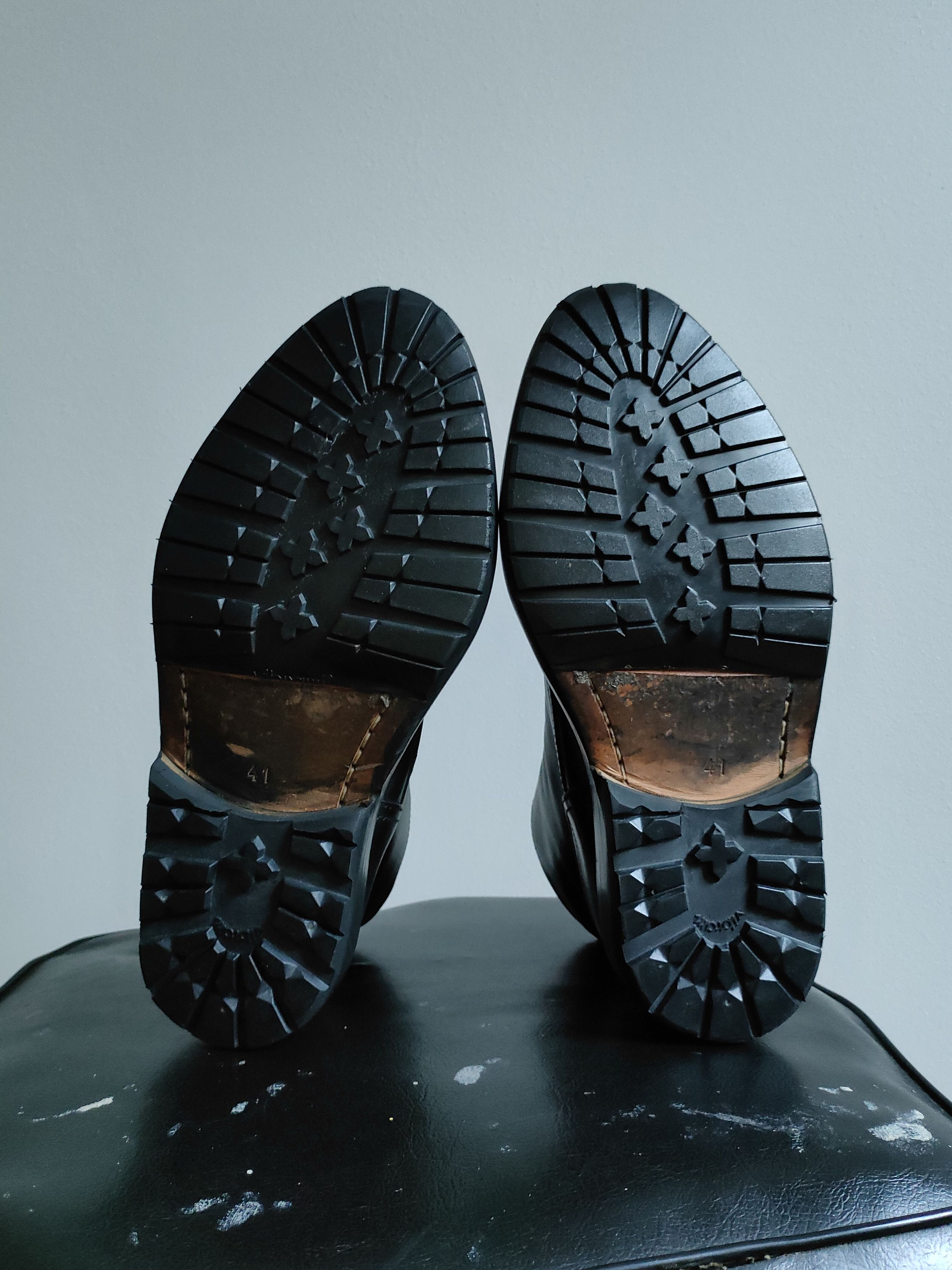 Dirk Bikkembergs 90s Dirk Bikkembergs Black Leather Lace Up Combat Boots Size US 8 / EU 41 - 4 Thumbnail