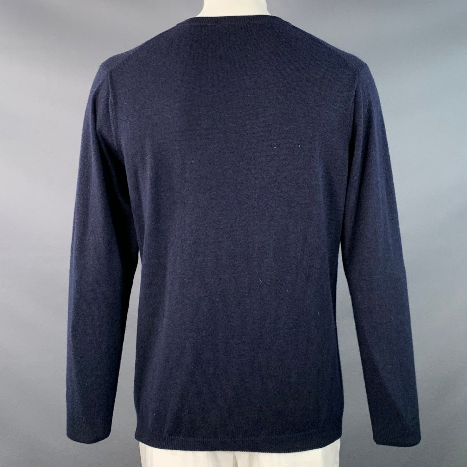 Rodd & Gunn XL Navy Knit Wool Cashmere Blend Crew Neck Sweater Size XL / US 12-14 / IT 48-50 - 3 Thumbnail