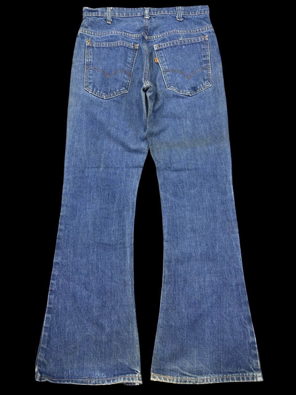 Levi's 💥Vintage💥80s Levis 646 Blue Wash Bell Bottom Denim K2 Size US 29 - 2 Thumbnail