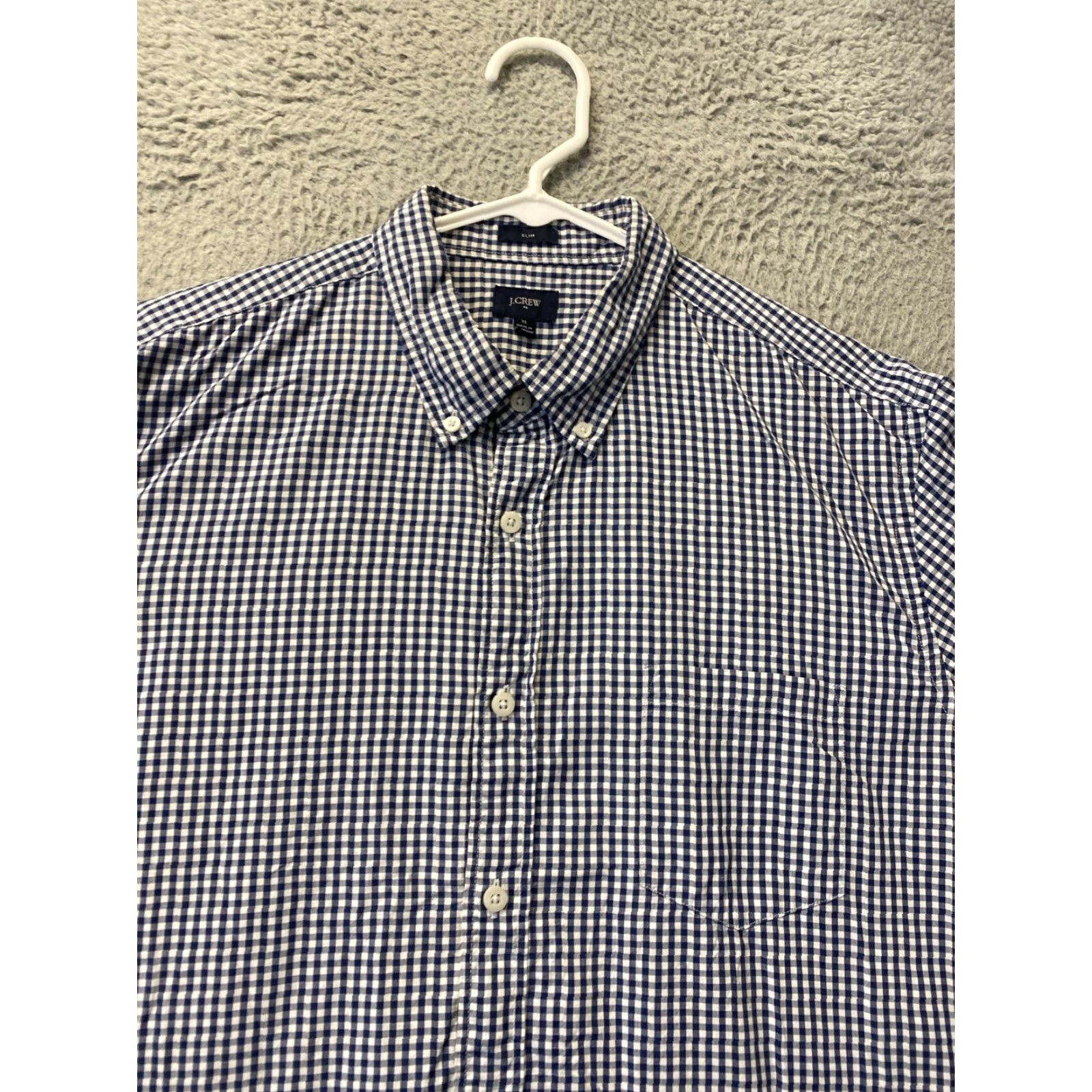 J.Crew J Crew Shirt Mens XL Blue Plaid Button Up Long Sleeve Slim Fit Size US XL / EU 56 / 4 - 3 Thumbnail