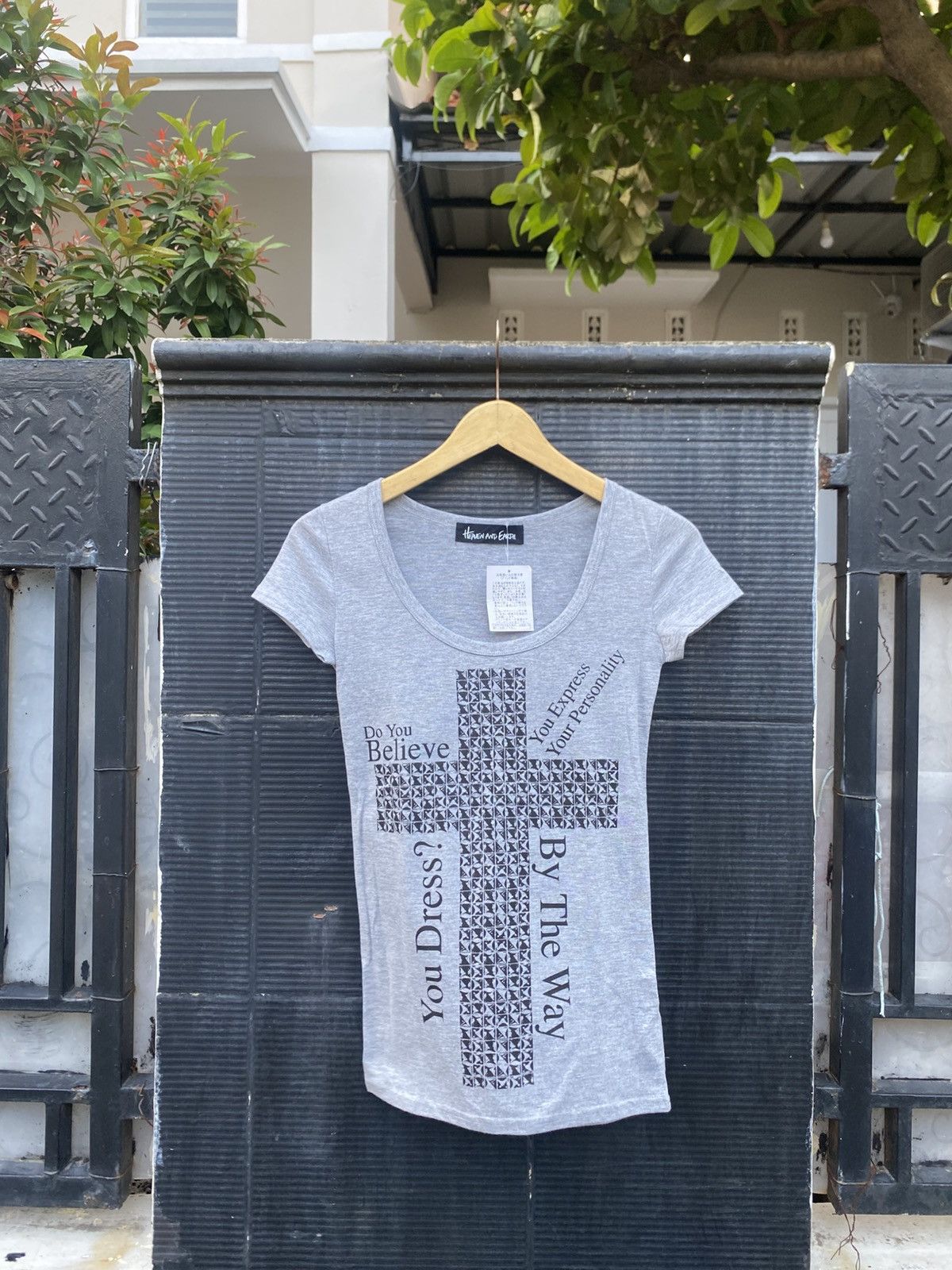 💸SendOffer💸Y2K Heaven And Earth Crossovers Japan Tshirt