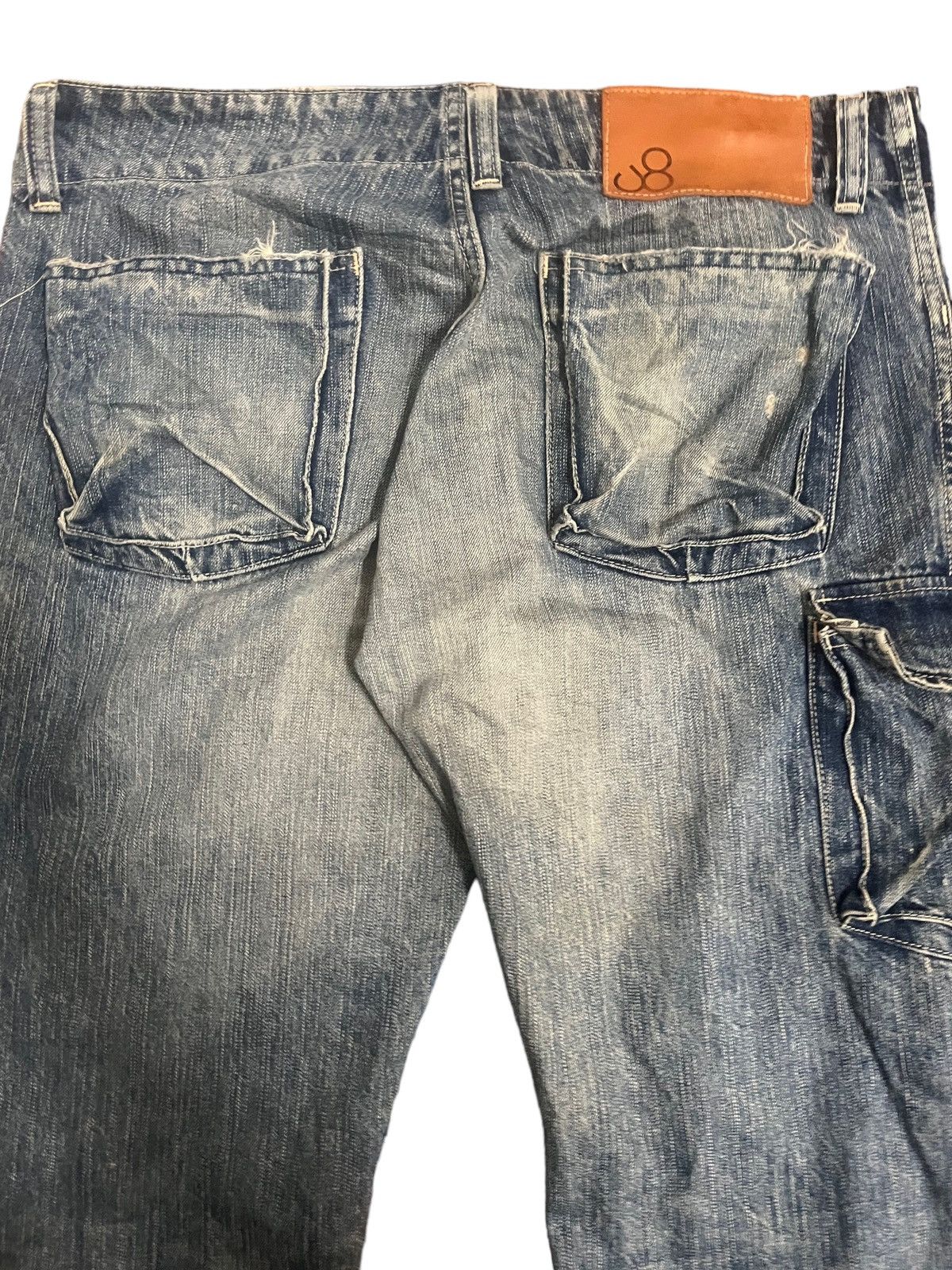 Johnbull Vintage John Bull Cargo Mudwash Honeycomb Denim Size US 33 - 9 Thumbnail