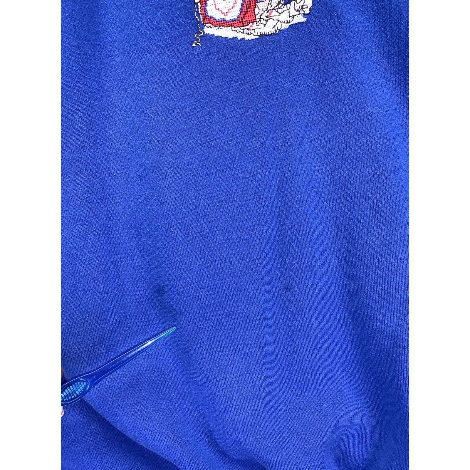 Hanes VINTAGE Hanes Hanes Her Way Hand Stitched Bunny Rabbit Grandma Sweatshirt XL Blue Womens Size XL / US 12-14 / IT 48-50 - 6 Thumbnail