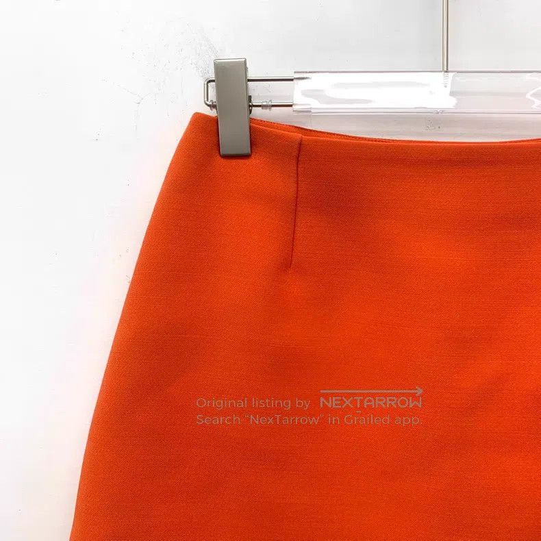 Dior Dior Orange A-shaped skirt and short skirt Size 24" / US 00 / IT 34 - 3 Thumbnail