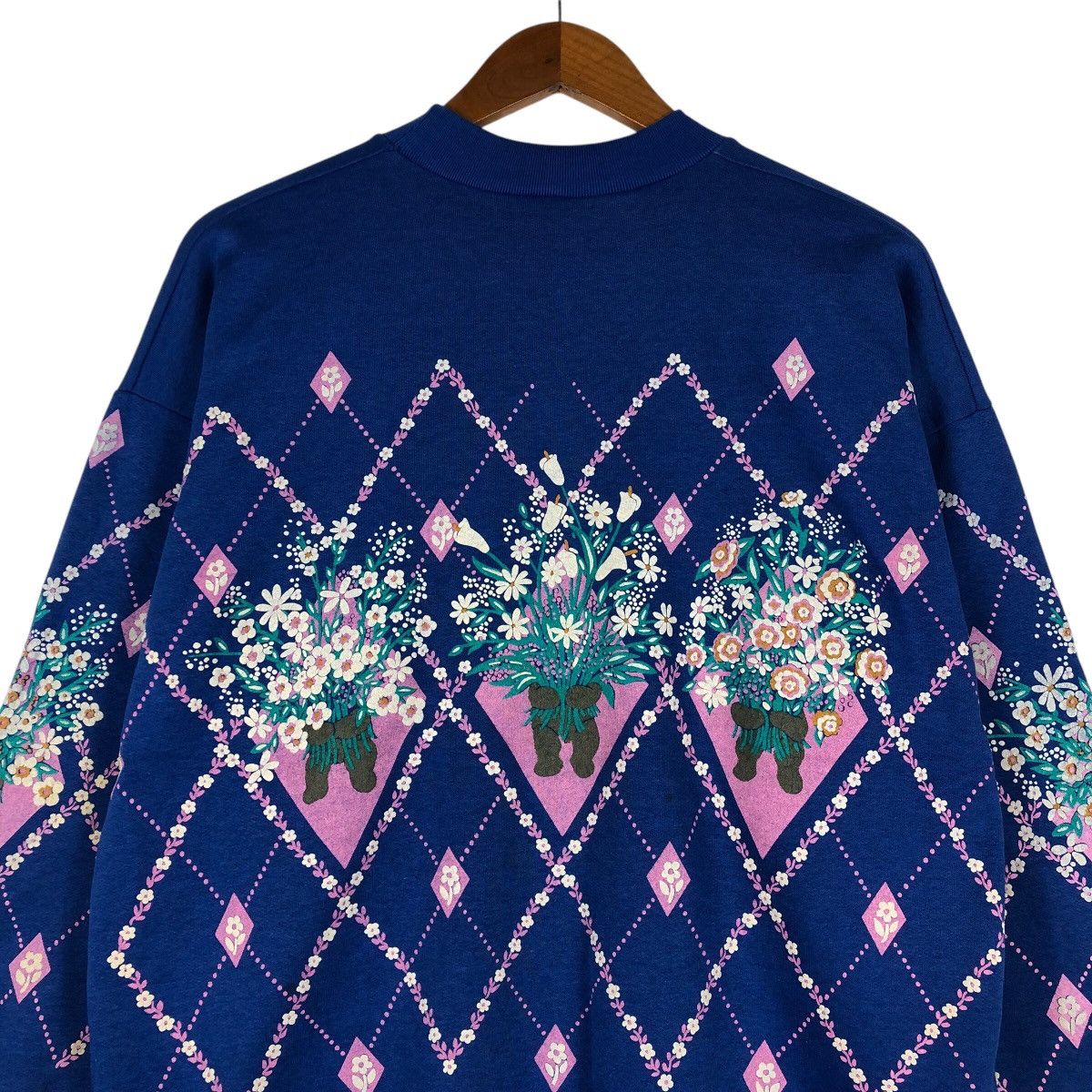 Vintage MITZ MITZ Flower Fullprint Sweatshirt Size US M / EU 48-50 / 2 - 4 Thumbnail