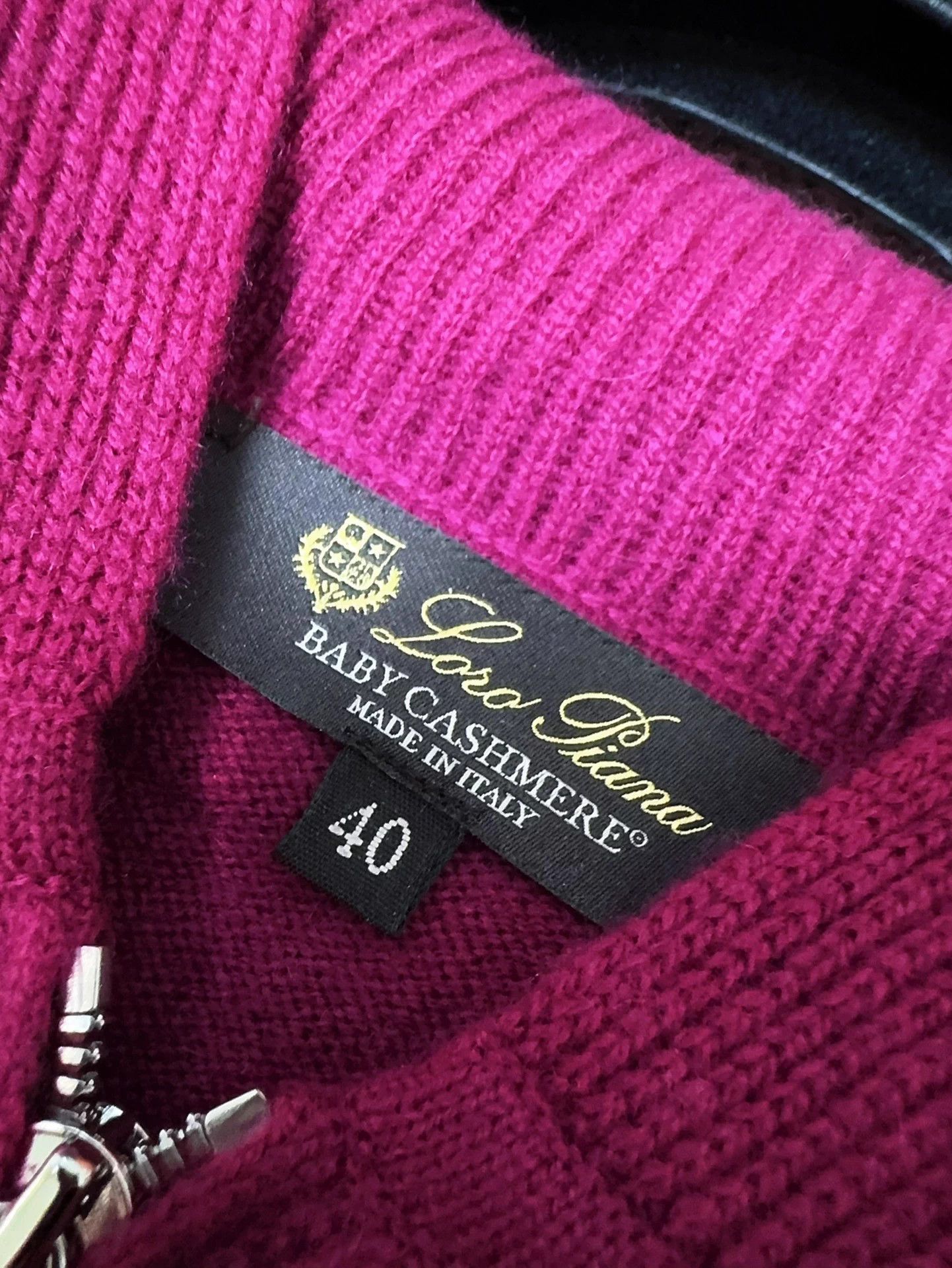 Loro Piana LP fuchsia cashmere knit jacket 40 Size M / US 6-8 / IT 42-44 - 6 Thumbnail