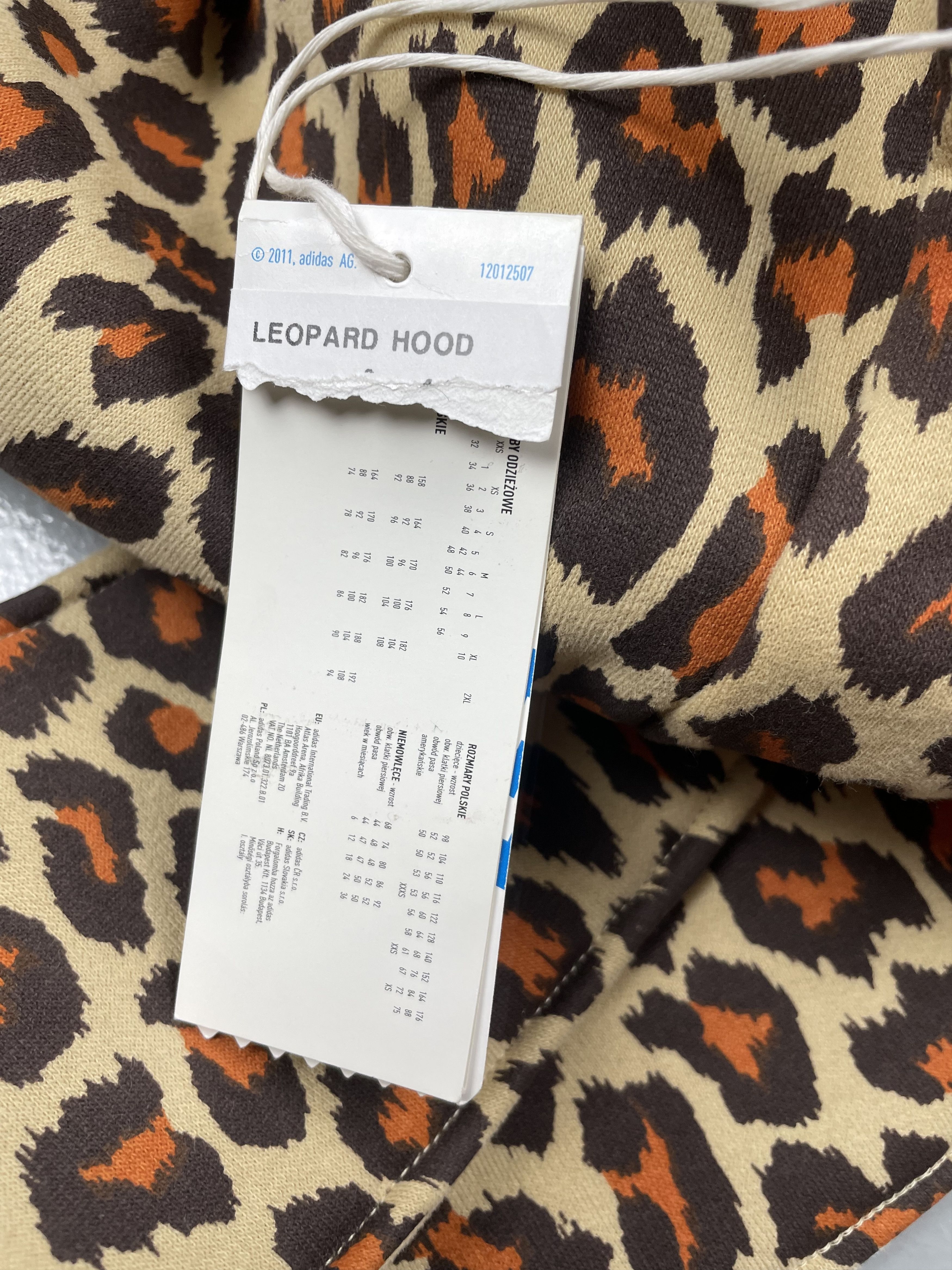 Adidas × Jeremy Scott adidas Originals by Jeremy Scott S/S 2013 Leopard Hood Size ONE SIZE - 6 Thumbnail