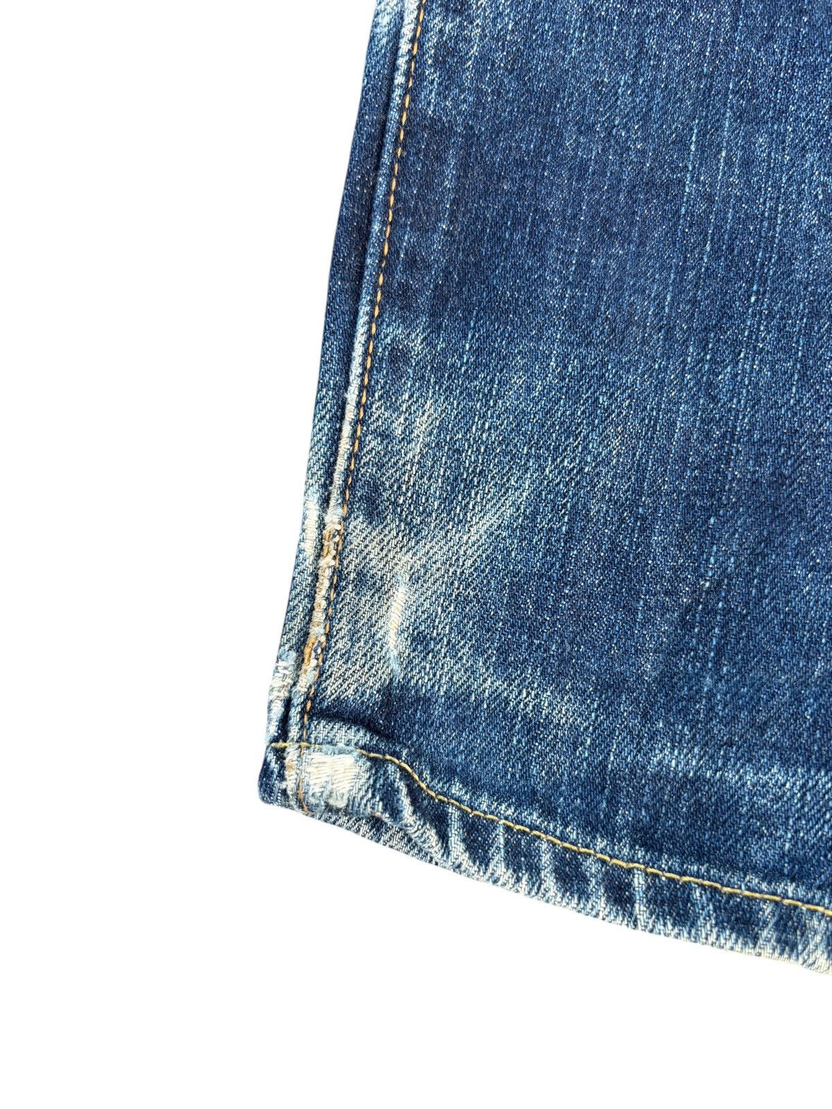 Levi's TRASHER LEVI'S BIG E 502 FADED SELVEDGE DISTRESSED DENIM Size US 30 / EU 46 - 25 Thumbnail