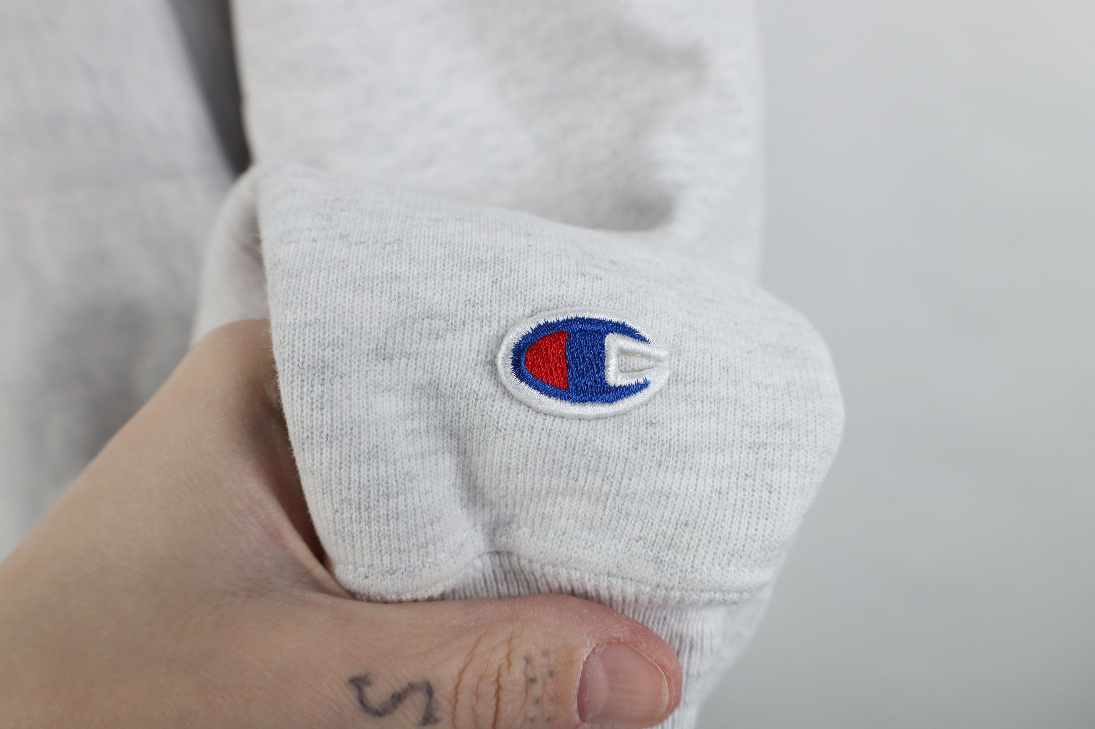 Champion Vintage 90s Champion Reverse Weave Hoodie Sweatshirt Gray Size US XL / EU 56 / 4 - 4 Thumbnail