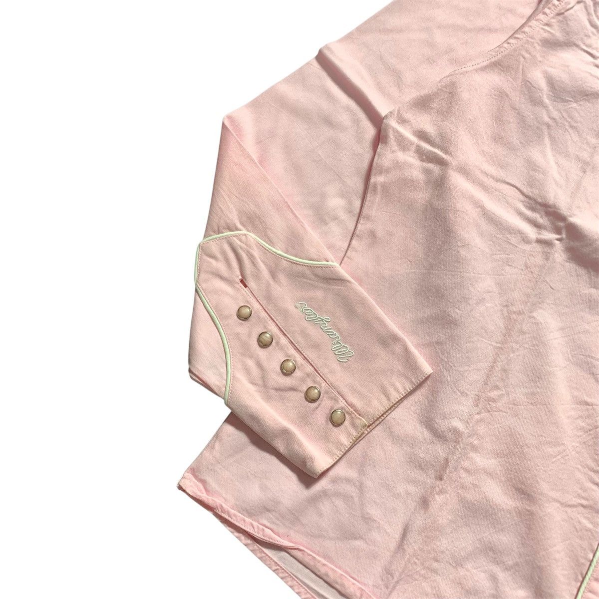 Wrangler Western Style Button Snap Shirt Pink