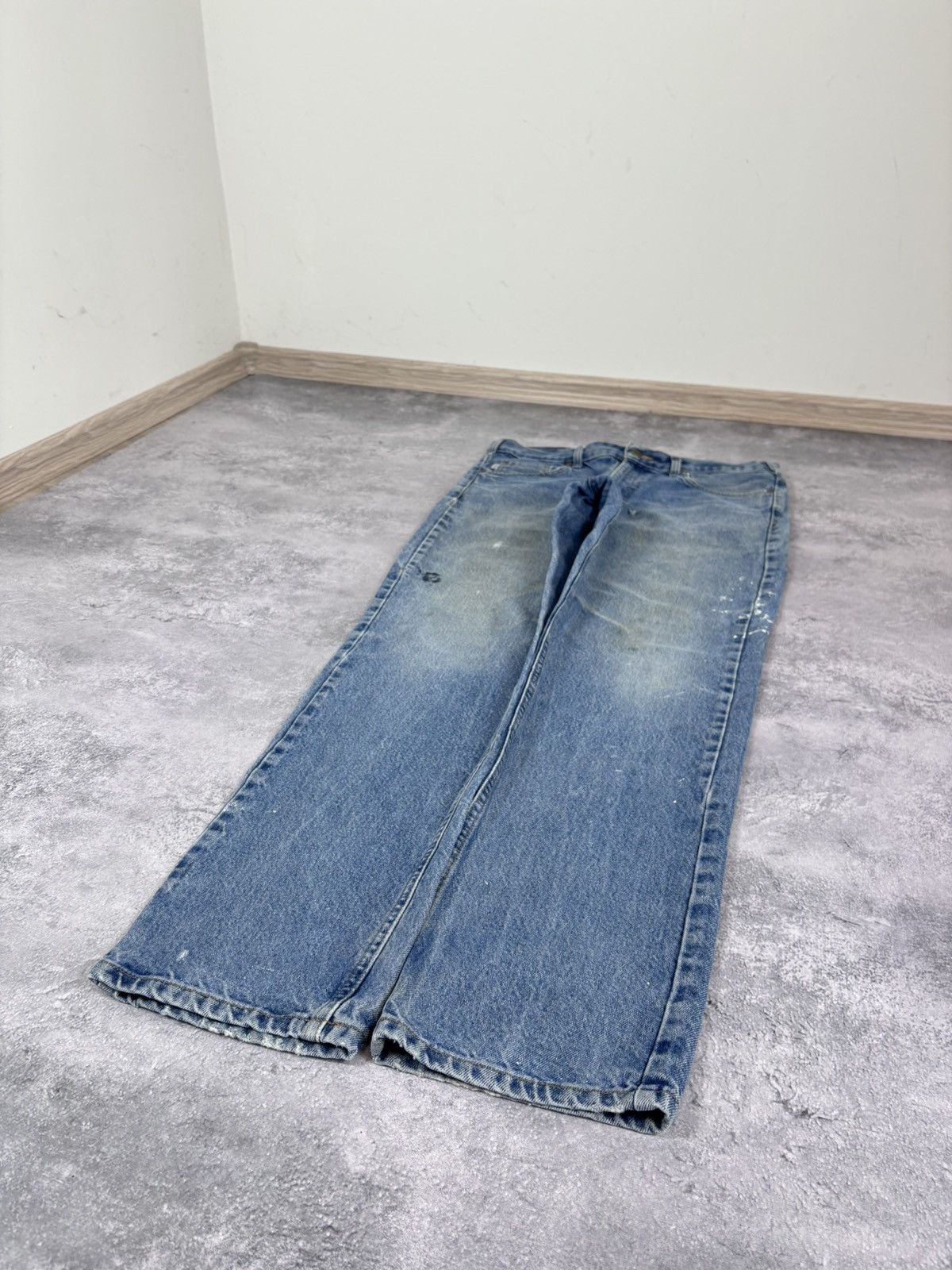 Carhartt Carhartt Men’s Denim Jeans Faded Blue USA Workwear B18 DST Size US 34 / EU 50 - 10 Thumbnail