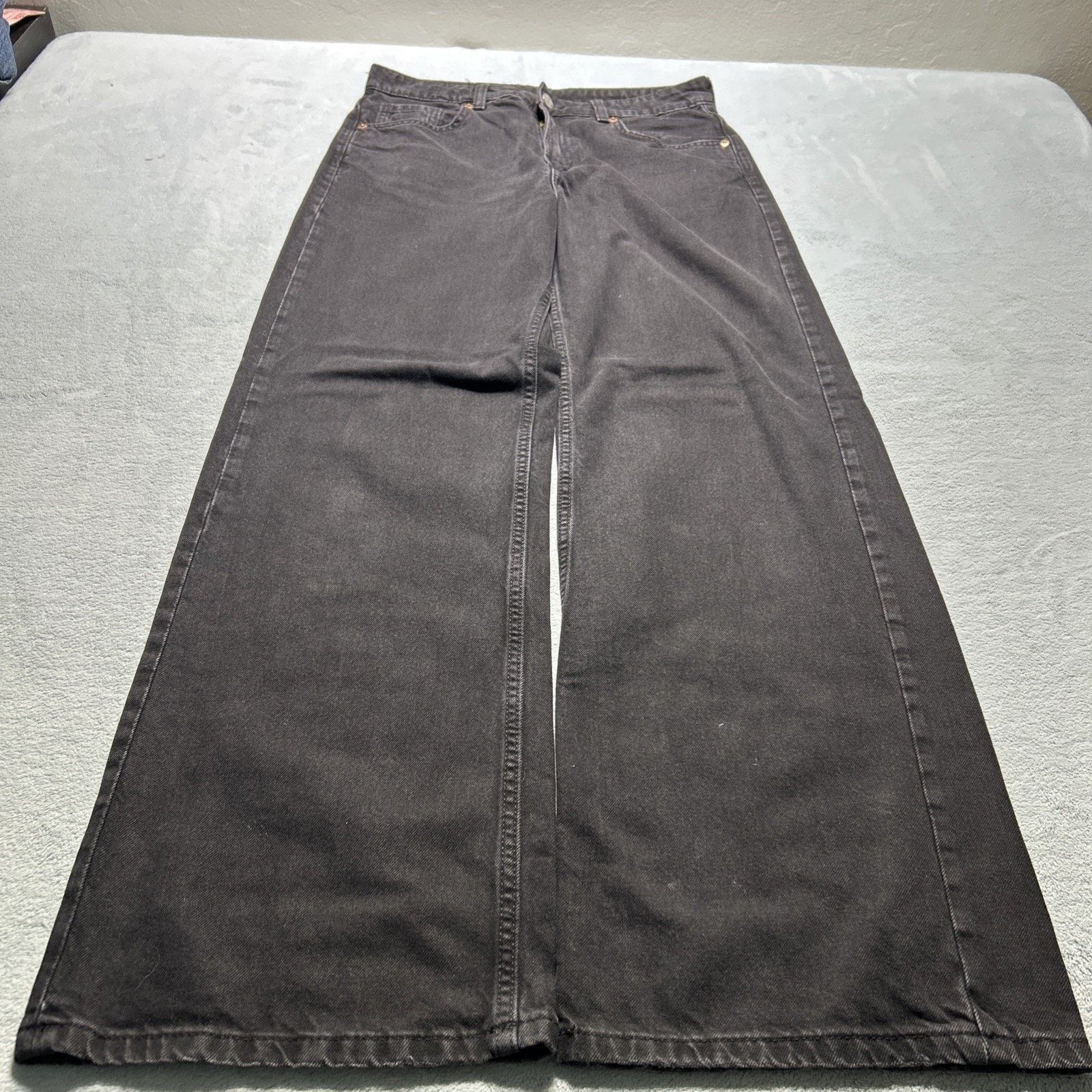 Divided Beyond Baggy Jeans Women 6 31x31 Black Hamilton Wide Baggie Size 28" / US 6 / IT 42 - 3 Thumbnail