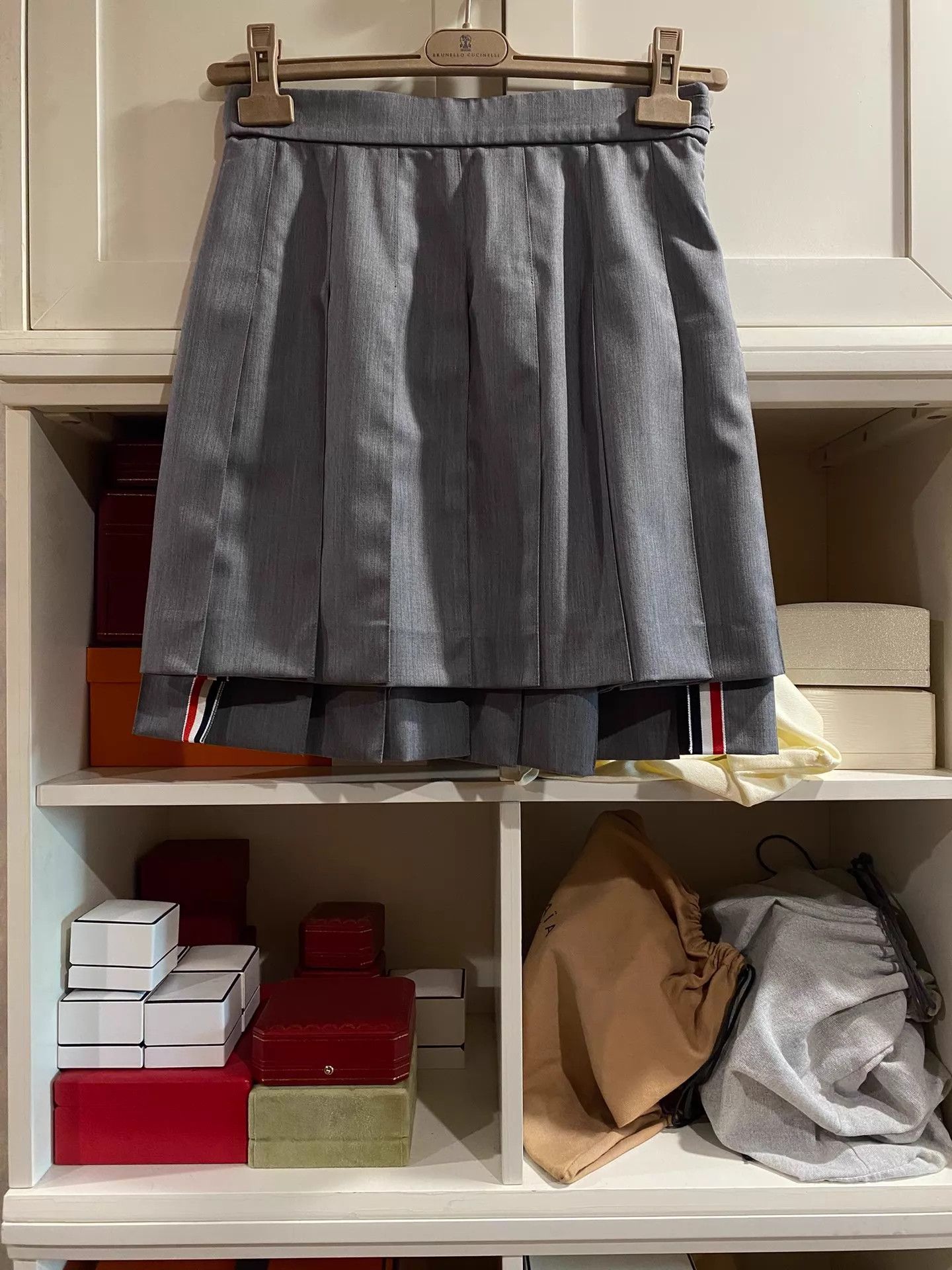 Thom Browne Thom Browne Women's Classic Wool Preppy Skirt Celebrity Size 28" / US 6 / IT 42 - 1 Thumbnail