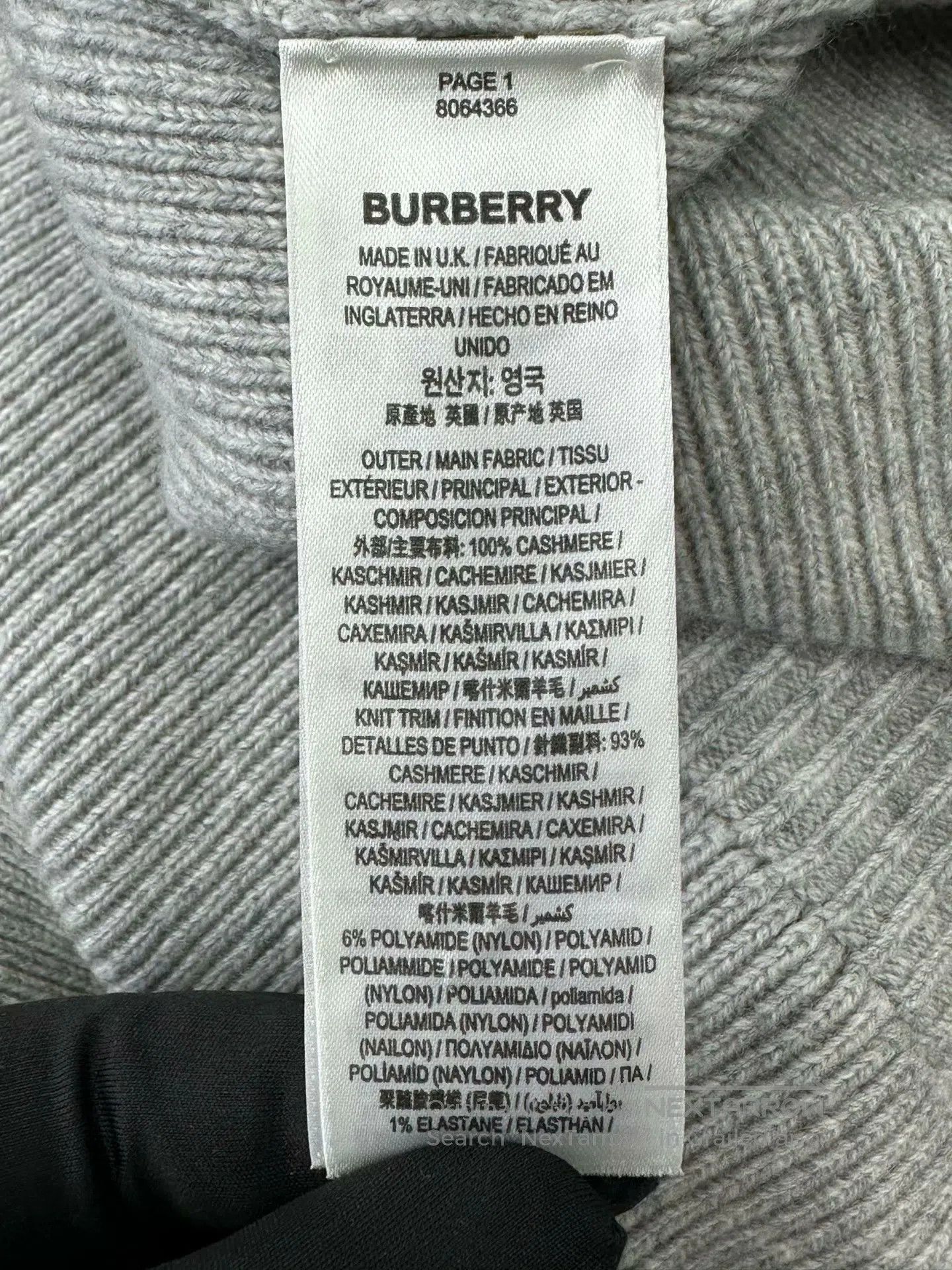 Burberry Burberry Gray Embroidery Logo Old Money Style Knit Sweater Size US XL / EU 56 / 4 - 4 Thumbnail
