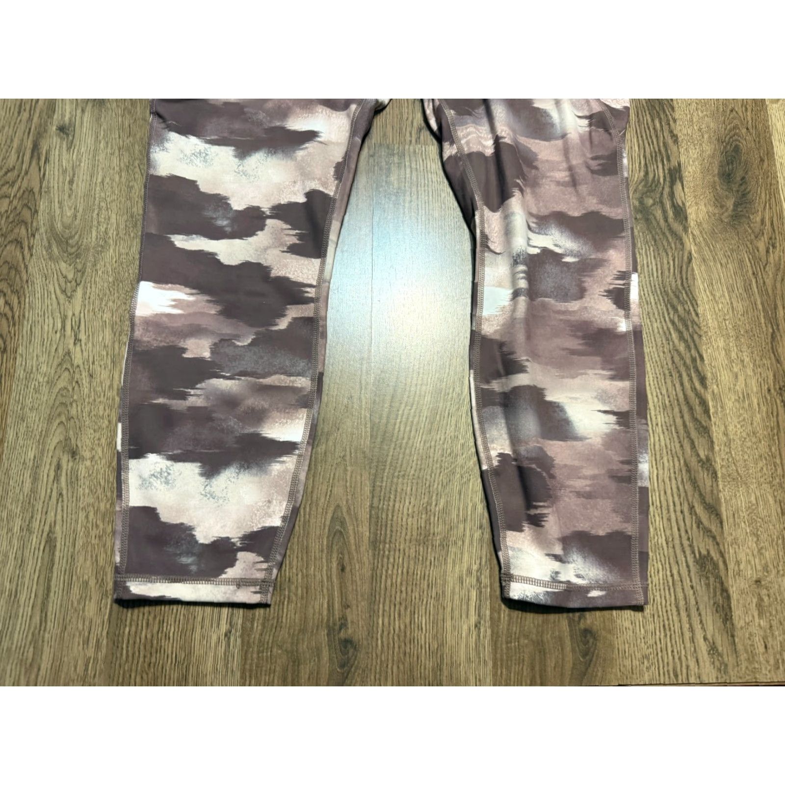 Reebok Reebok Leggings Women's XL Brown High Rise Pull On Stretch Size 40" / US 18 - 3 Thumbnail