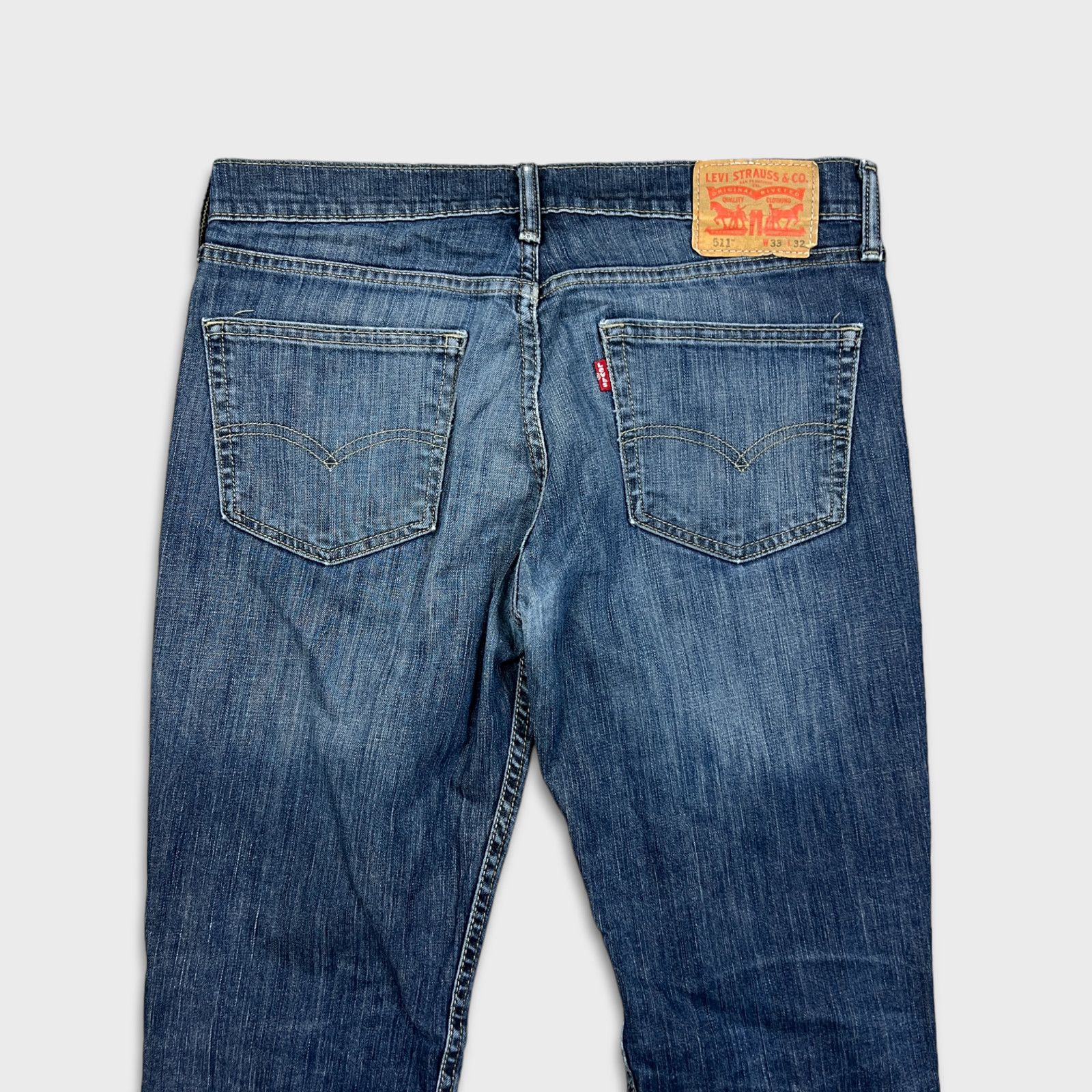 Levi's × Vintage Levi's 511 Jeans 33x32 Slim Medium Wash American Denim Pants Size US 33 - 7 Thumbnail