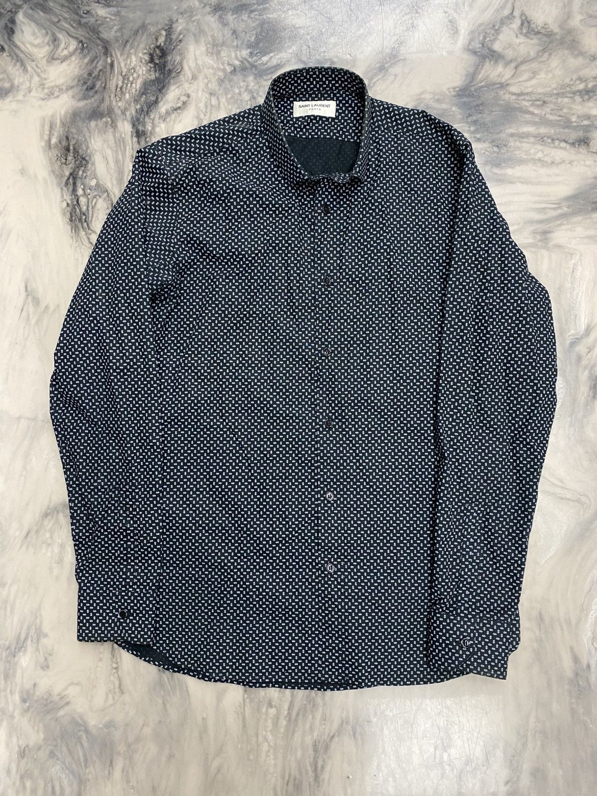 Yves Saint Laurent Saint Laurent dollar sign shirt black small Hedi Slimane Size US S / EU 44-46 / 1 - 2 Thumbnail