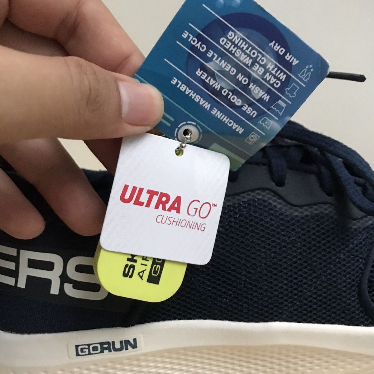 SKECHERS Skechers Go run elevate Charchoal Blue Sneaker Shoe Running Size US 6 / EU 39 - 6 Thumbnail
