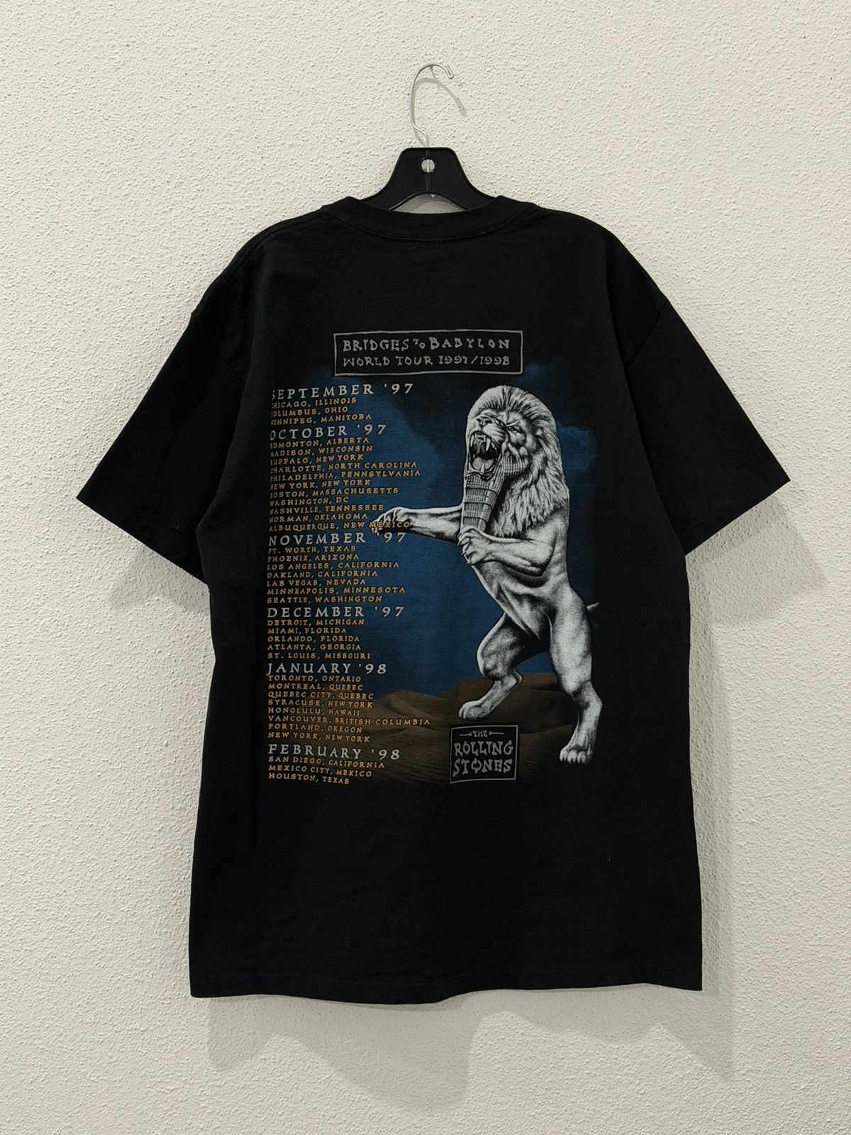 The Rolling Stones Vintage 90s Rolling Stones Bridges to Babylon 1997 WorldTour Size US XL / EU 56 / 4 - 3 Thumbnail
