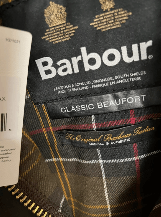 Barbour size 34 ~ U.K. Made - Barbour Beaufort Wax Jacket MSRP$495 Size US XXS / EU 40 - 8 Thumbnail