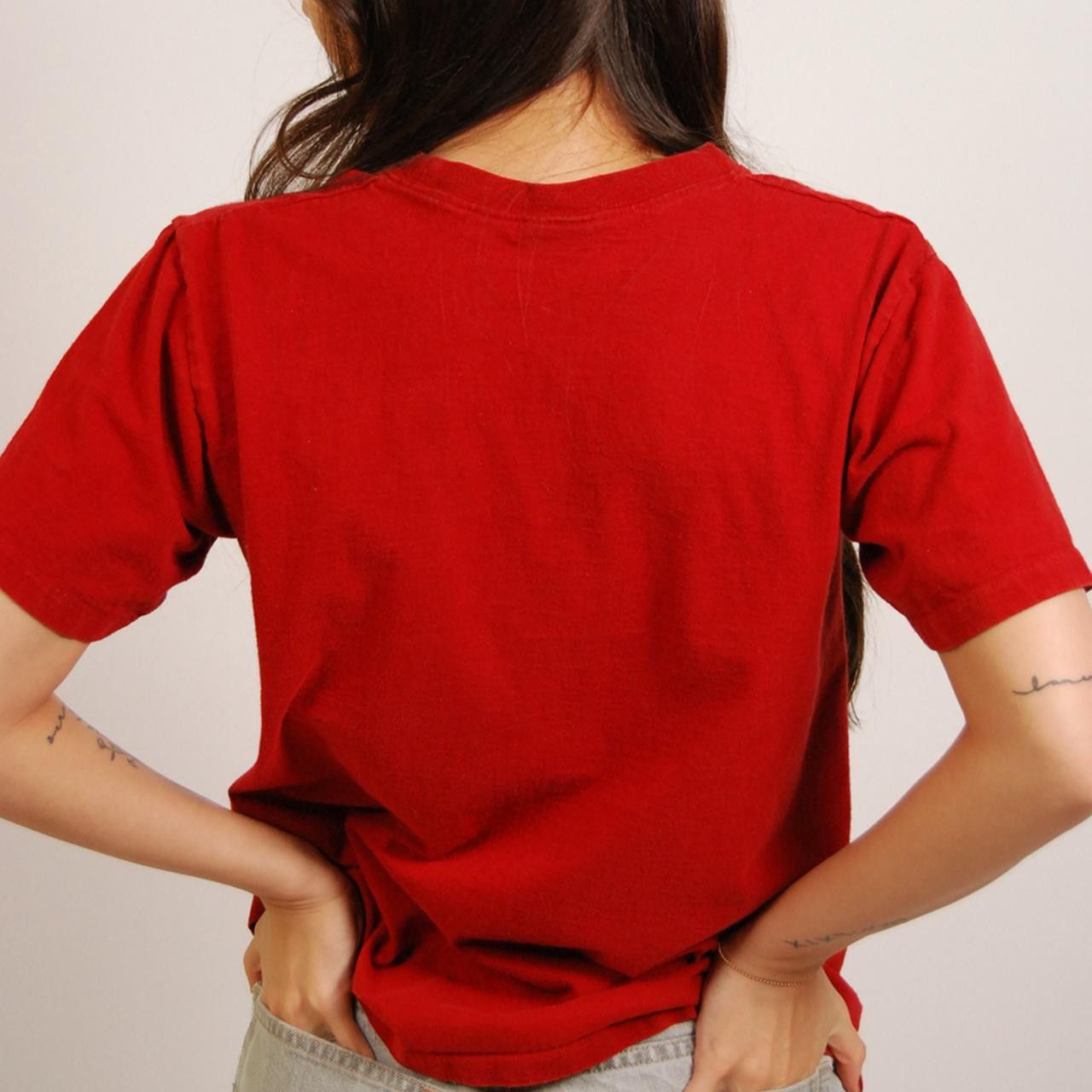Vintage 90s Buddha T-shirt (M) vintage red bangkok men women medium Size US M / EU 48-50 / 2 - 6 Thumbnail