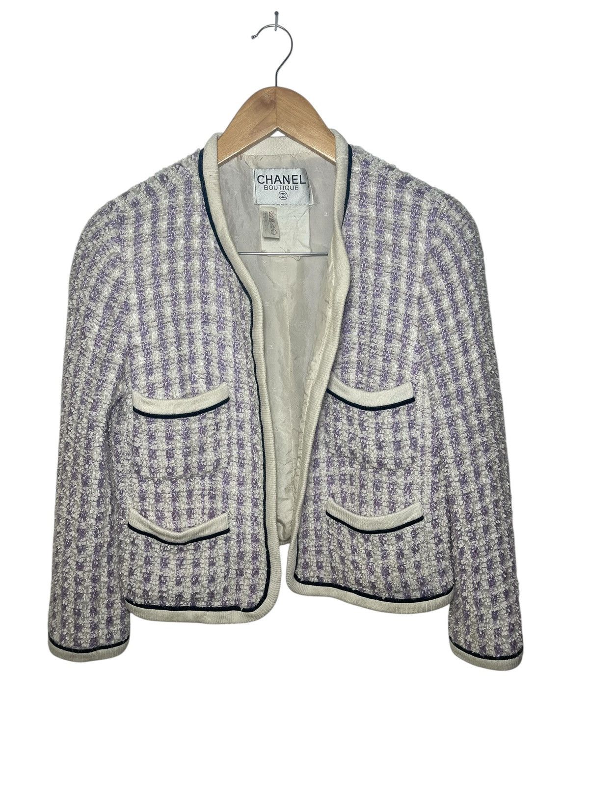 Chanel Vintage Chanel tweed jacket Size S / US 4 / IT 40 - 2 Thumbnail