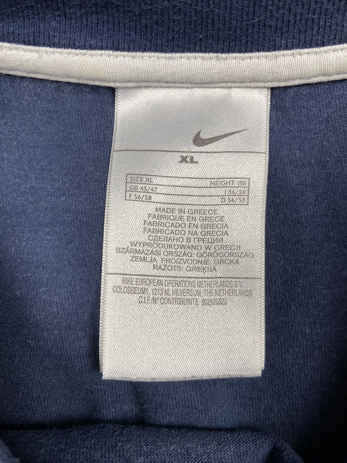Nike Vintage Nike England Center Logo Y2K Drill Tee T Shirt Size US XL / EU 56 / 4 - 11 Thumbnail