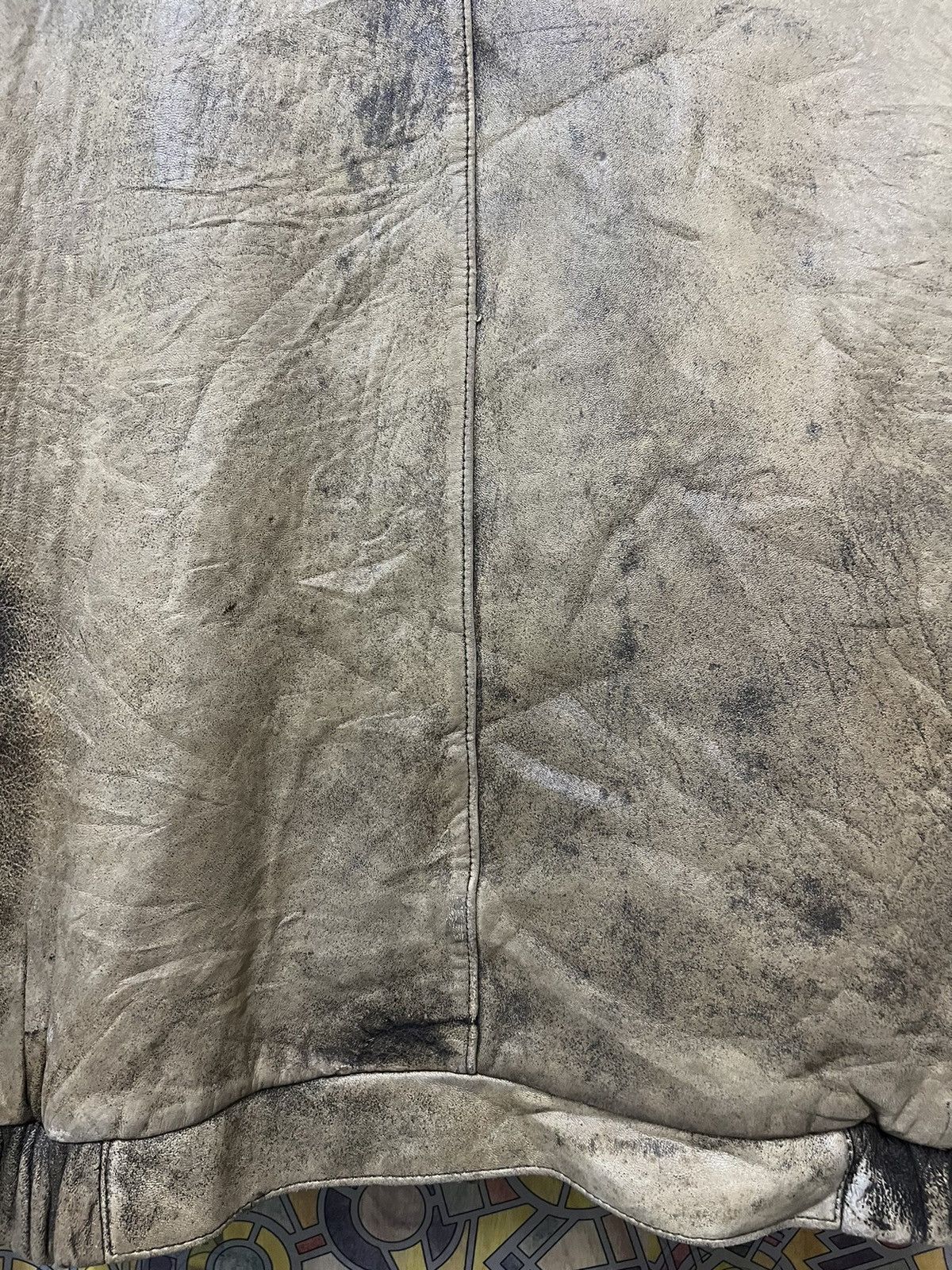 Japanese Brand × Leather VERY VINTAGE JACKET 🧥 LEATHER. (GJ36) Size US L / EU 52-54 / 3 - 9 Thumbnail