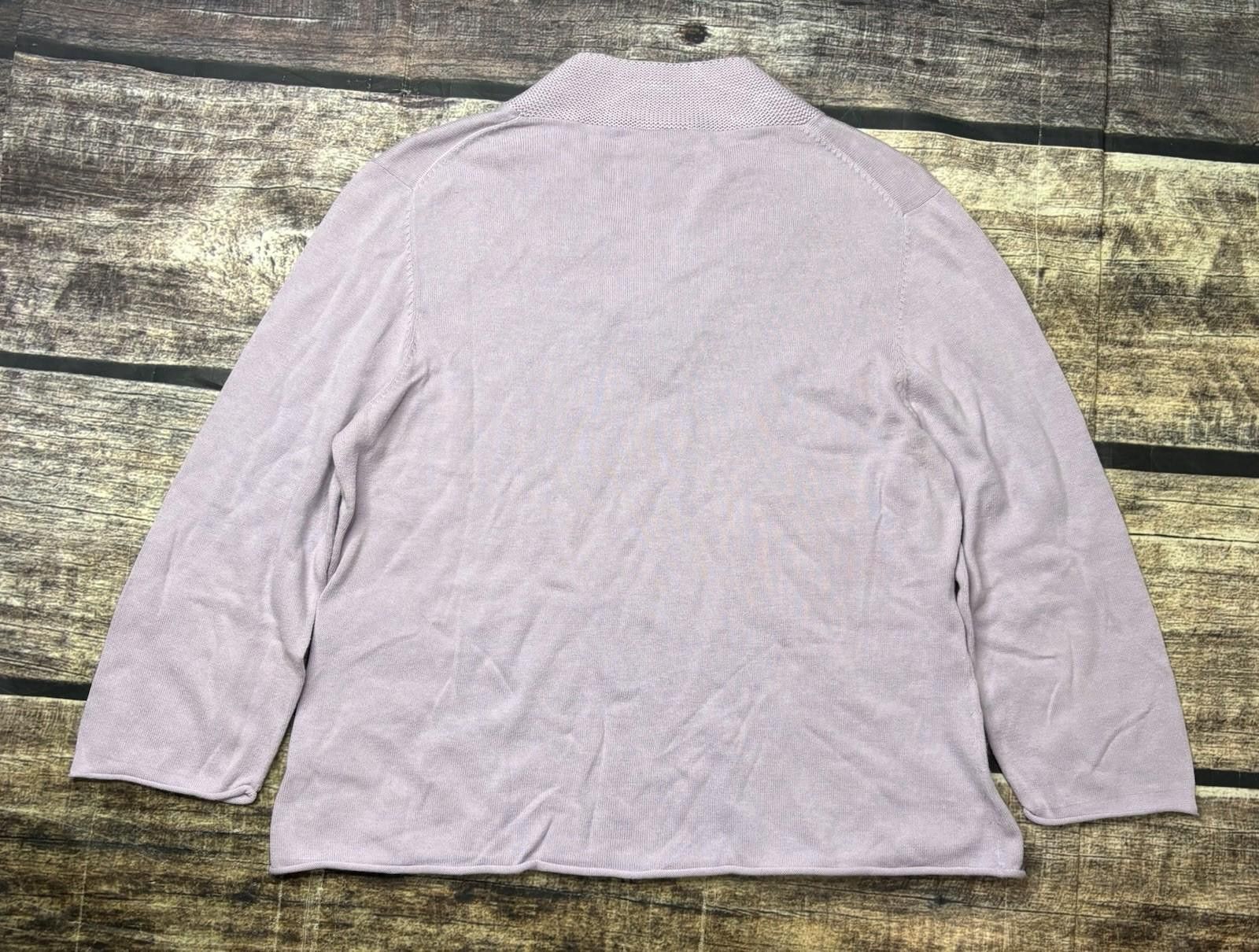 Other J Jill Sweater Womens Medium P Cotton Shawl V-Neck Button Size M / US 6-8 / IT 42-44 - 3 Thumbnail