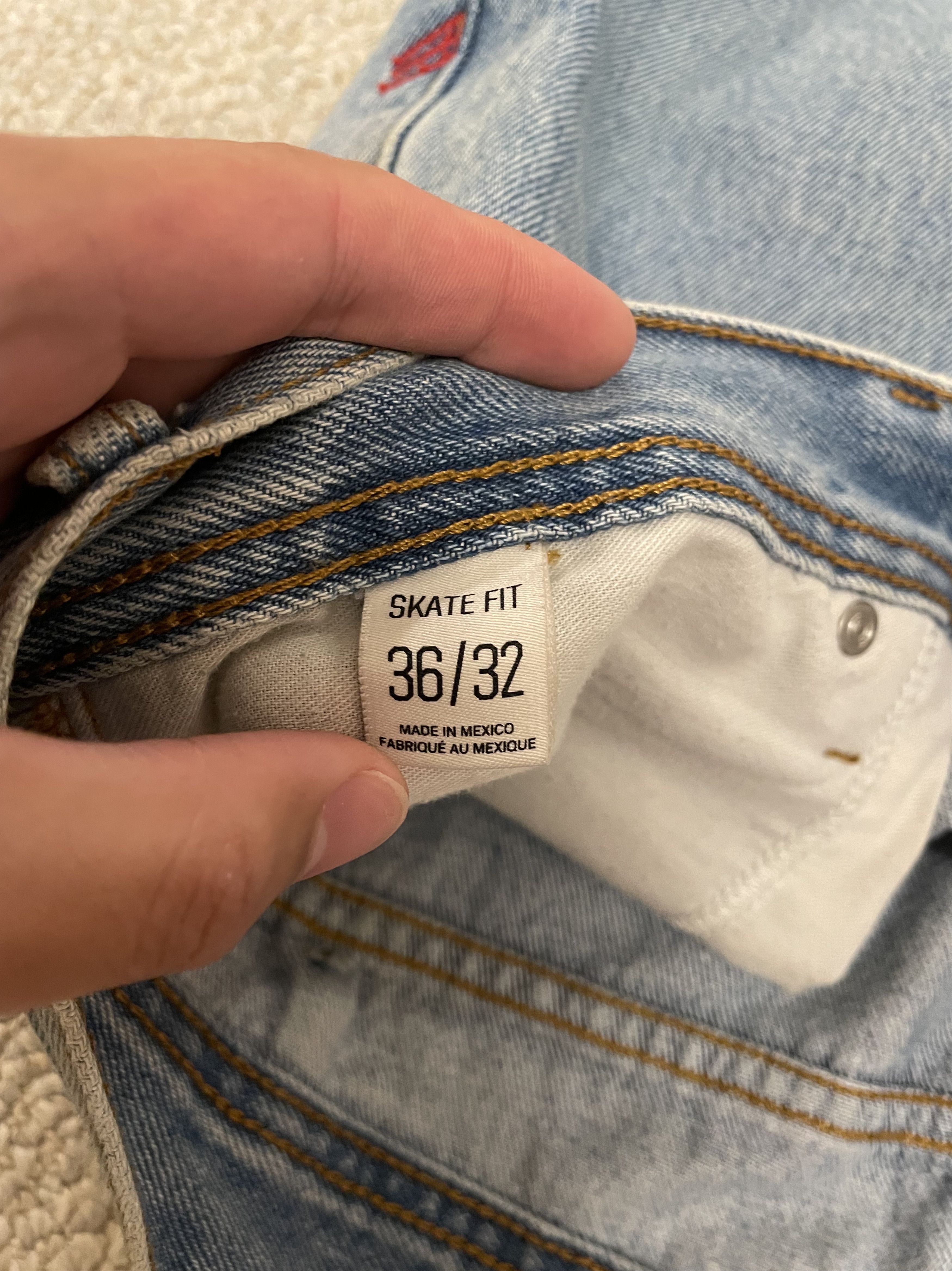 Bdg BDG Mens Blue Baggy Jeans Size US 36 / EU 52 - 4 Thumbnail