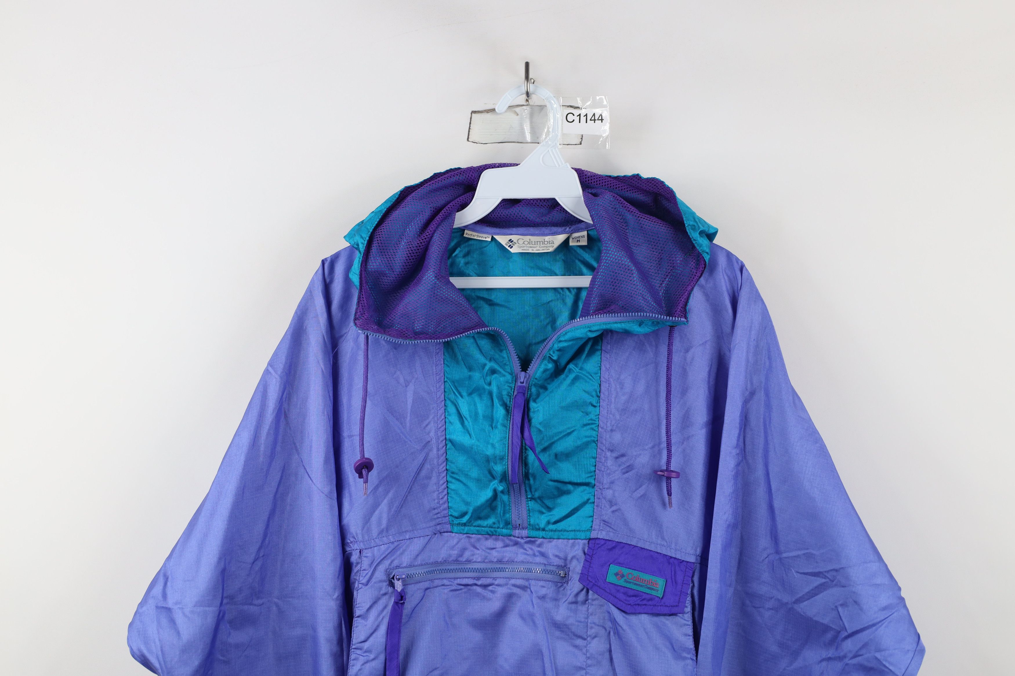 Columbia × Vintage Vintage 90s Columbia Spell Hooded Anorak Windbreaker Jacket Size M / US 6-8 / IT 42-44 - 2 Thumbnail