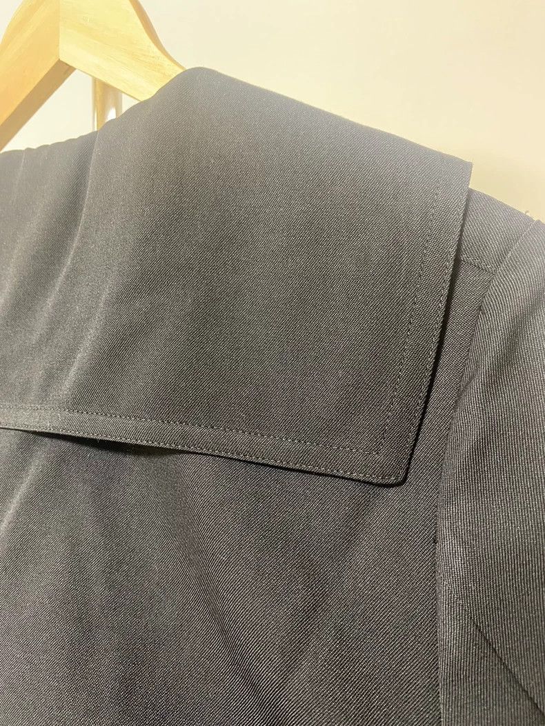 Comme des Garcons Comme Des Garcons Navy Collar Wool Blazer Size S / US 4 / IT 40 - 4 Thumbnail