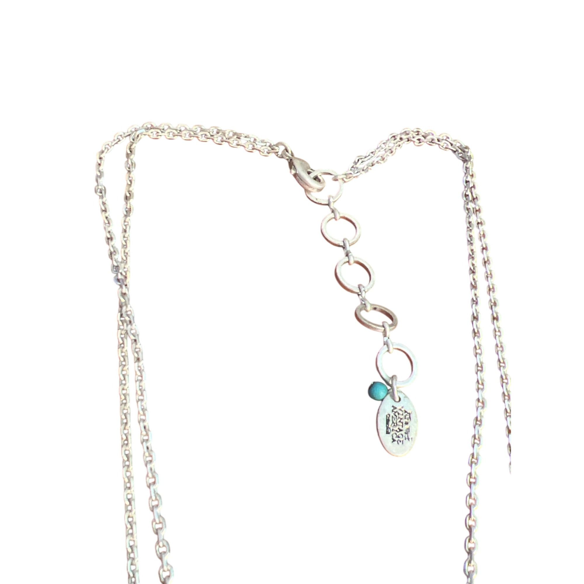 Nine West Nina West Vintage America Double Chain Silver Tone Necklace Size ONE SIZE - 3 Thumbnail